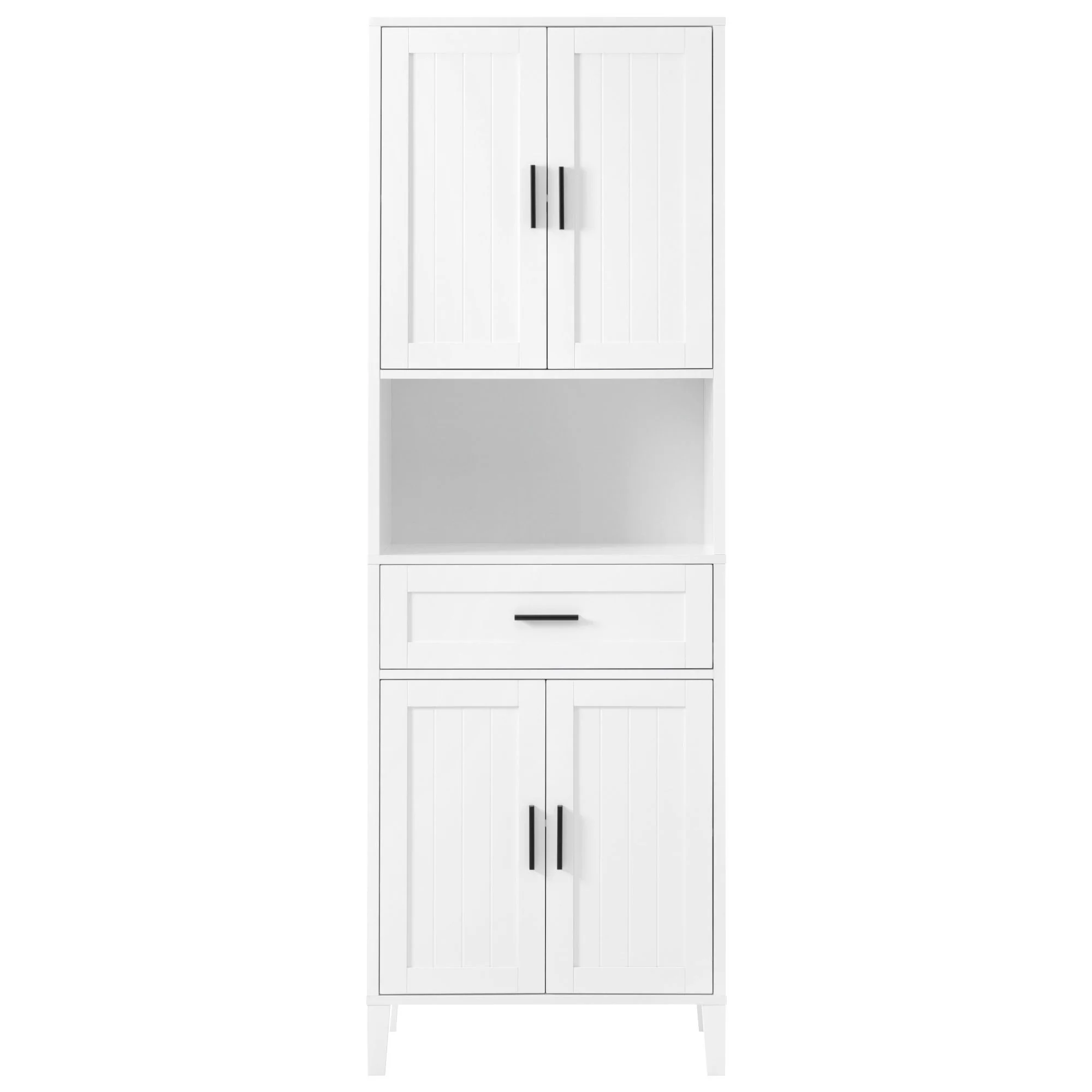 Freestanding Tall Bathroom Cabinet With Soft Close Doors And Adjustable Shelves - Image 2