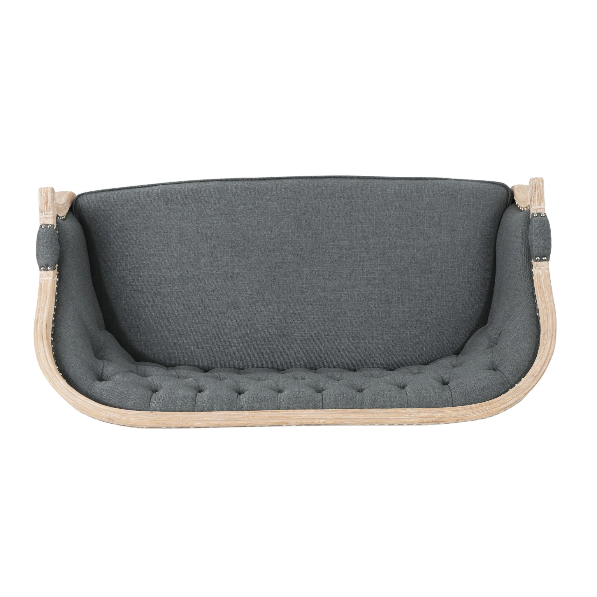 French Country Chesterfield Style Tufted Loveseat - Image 26
