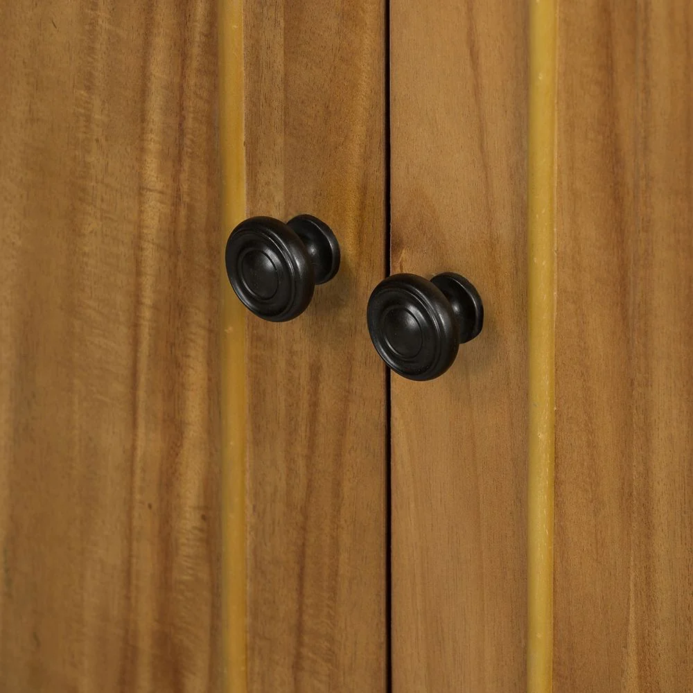 French Country Wood Cabinet - Image 6