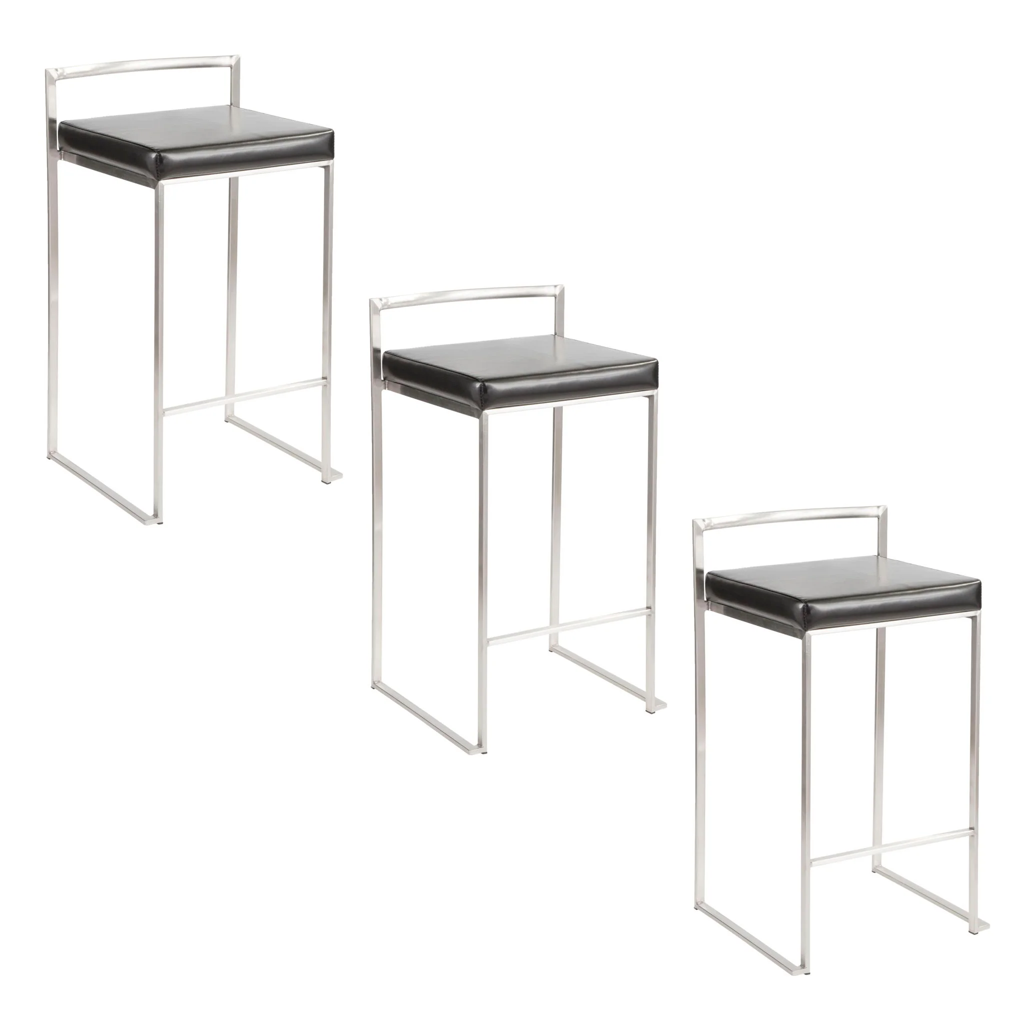 Fuji - Elegant Design Contemporary Stackable Counter Stool - Image 3