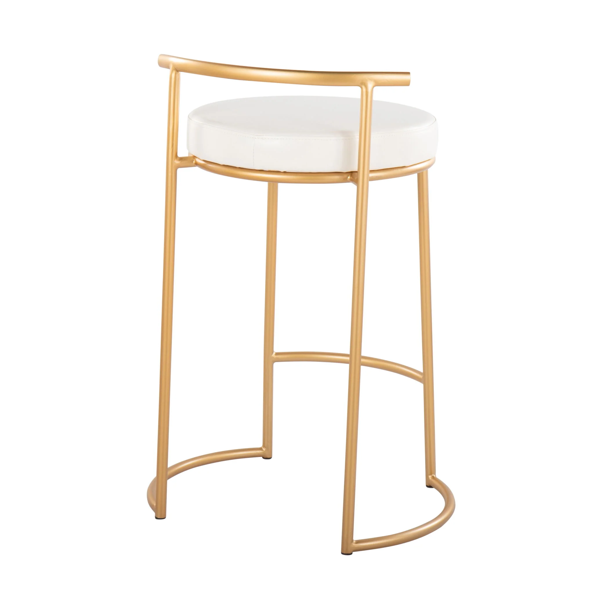 Fuji - Round Contemporary Fixed Height Counter Stool (Set of 2) - Image 10