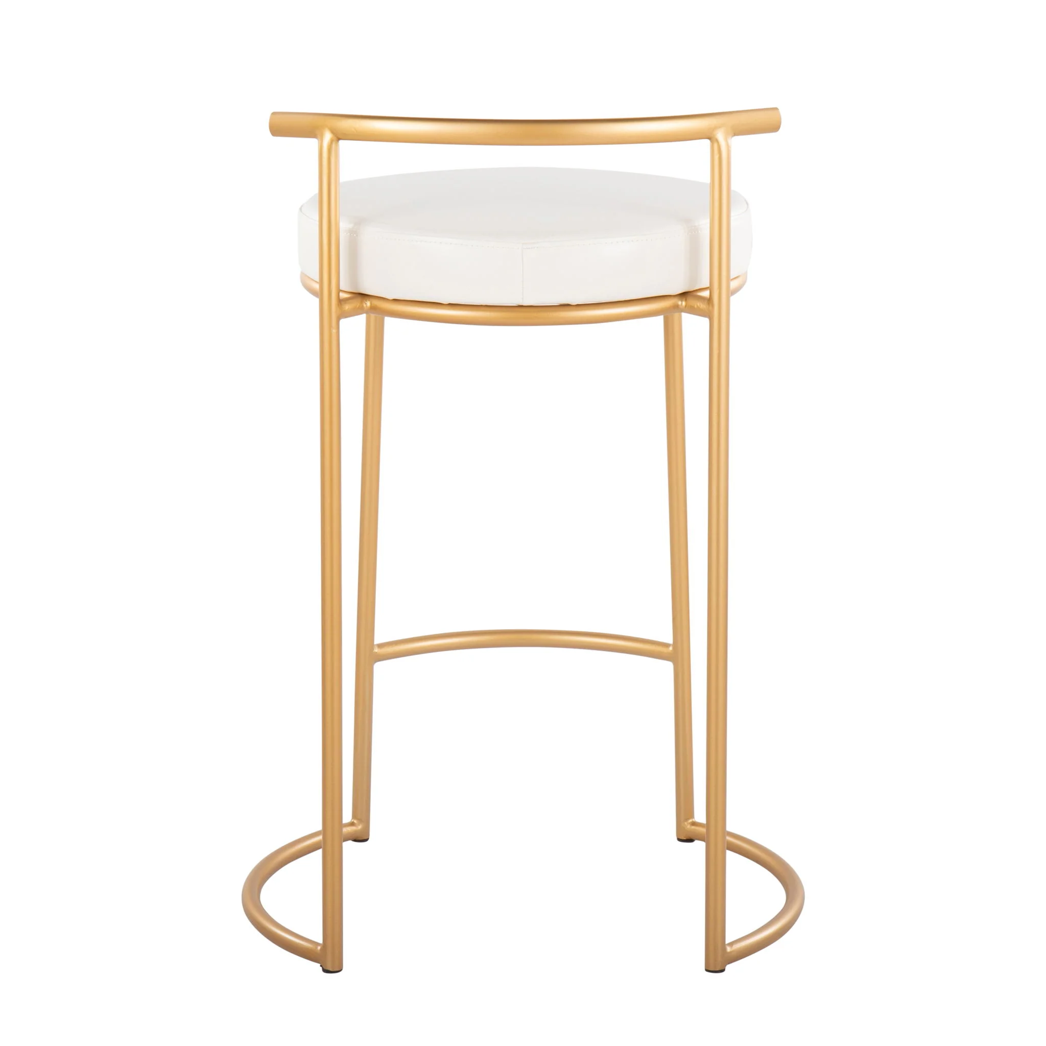 Fuji - Round Contemporary Fixed Height Counter Stool (Set of 2) - Image 8