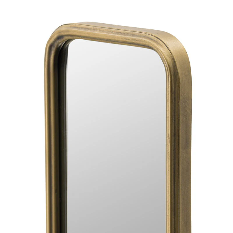 Full Length Mirror With AntiqueMetal Frame, Long Mirror For Hallway Living Room Bedroom Bathroom - Gold - Image 2
