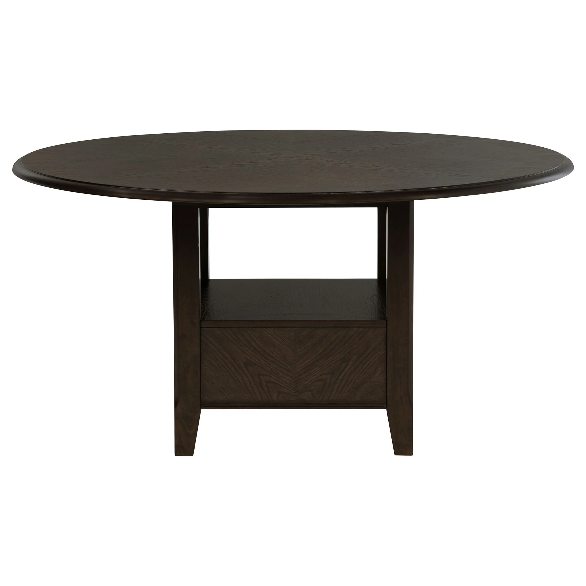 Fulton - 5 Piece Dining Table Set With Upholstered Chairs - Dark Brown - Image 8