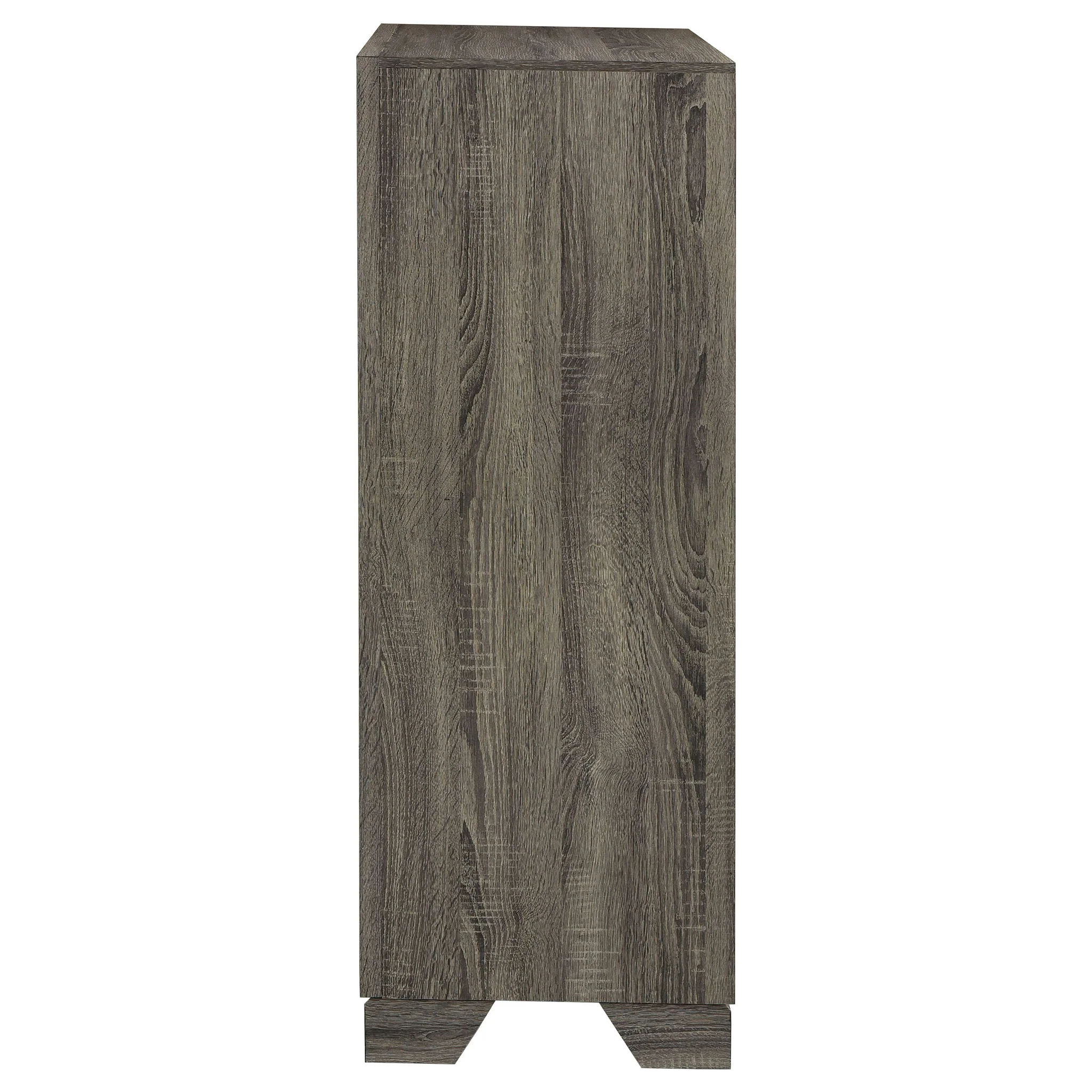 Funston - 4 Drawer Chest Of Drawers With Bar Handles - Brown Oak - Image 8