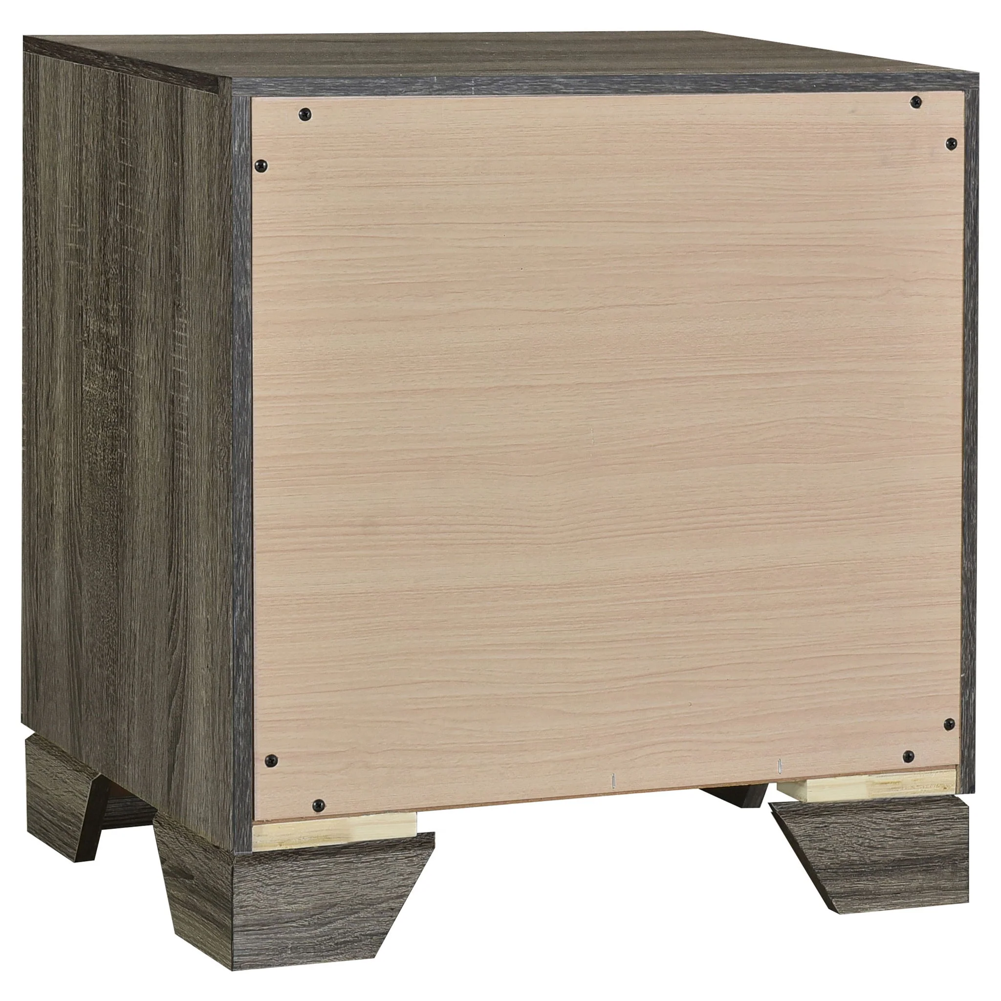 Funston - 4 Piece Queen Bedroom Set With Upholstered Headboard - Oak - Image 8