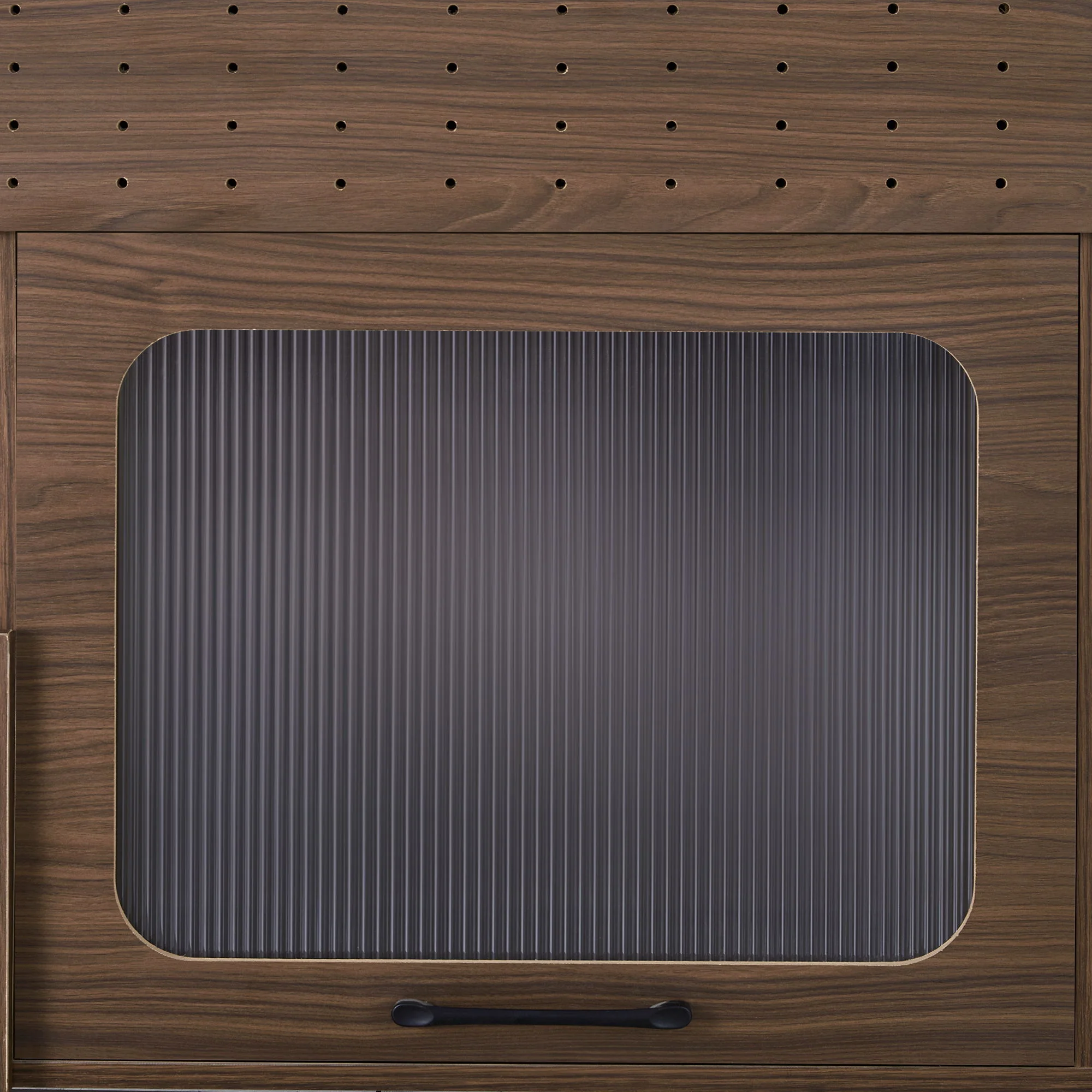 Furniture Style Multi Use Cat Litter Box House With Storage - Walnut - Image 7