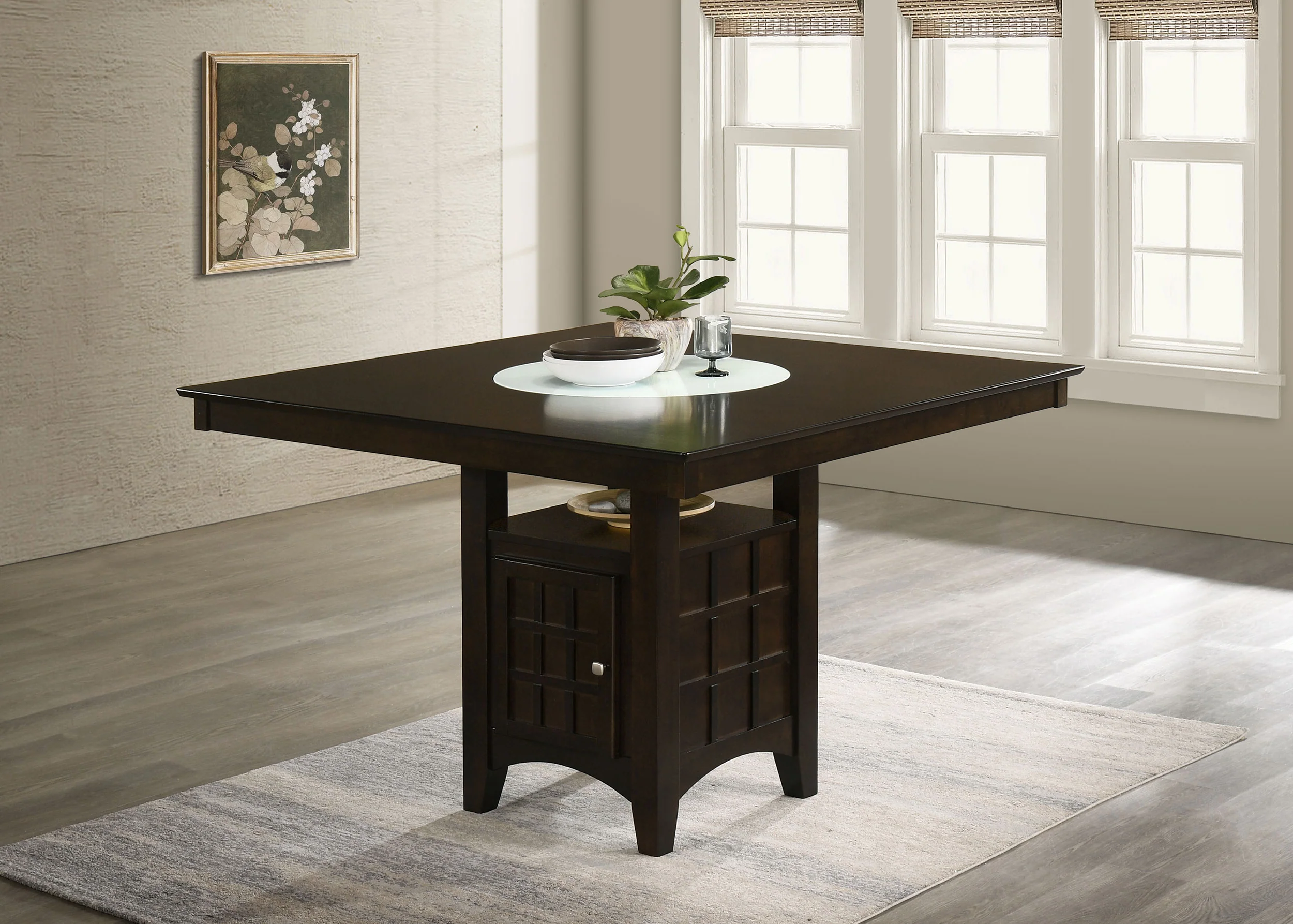 Gabriel 52-Inch Counter Height Dining Table Cappuccino - Image 2