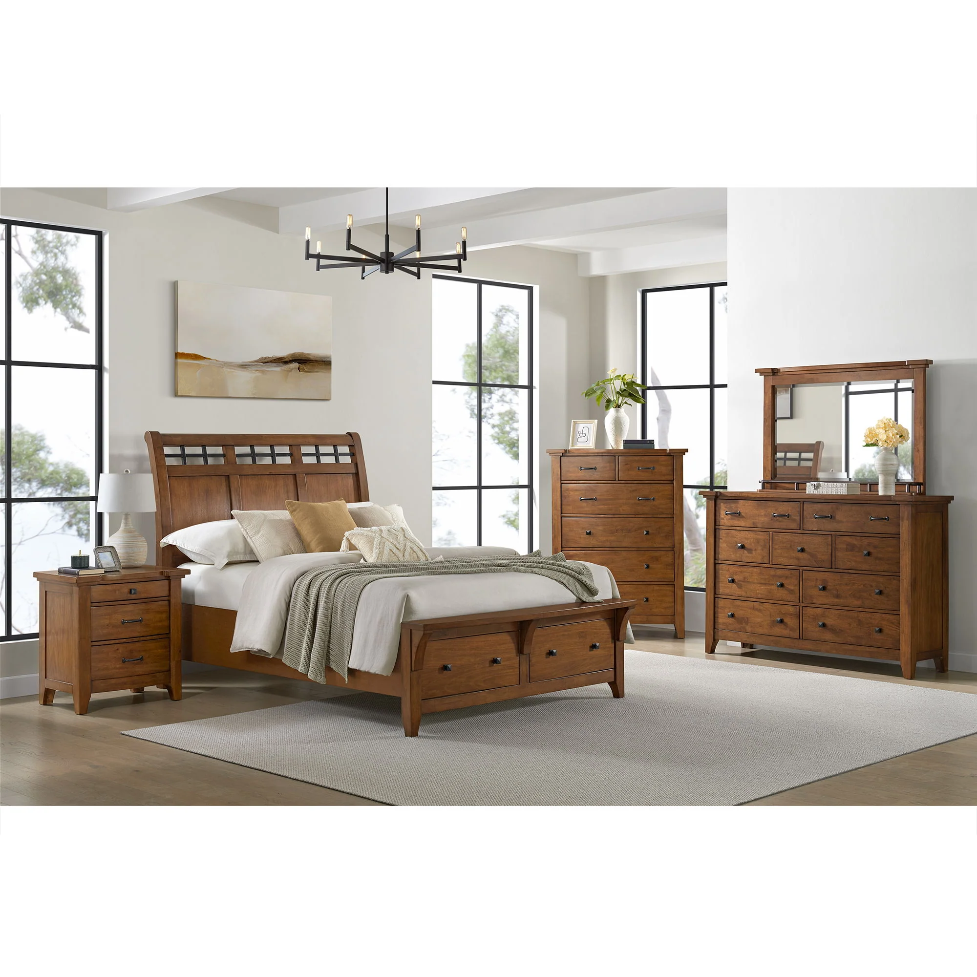 Gage - 3-Drawer Nightstand With USB And Power - Chestnut - Image 6