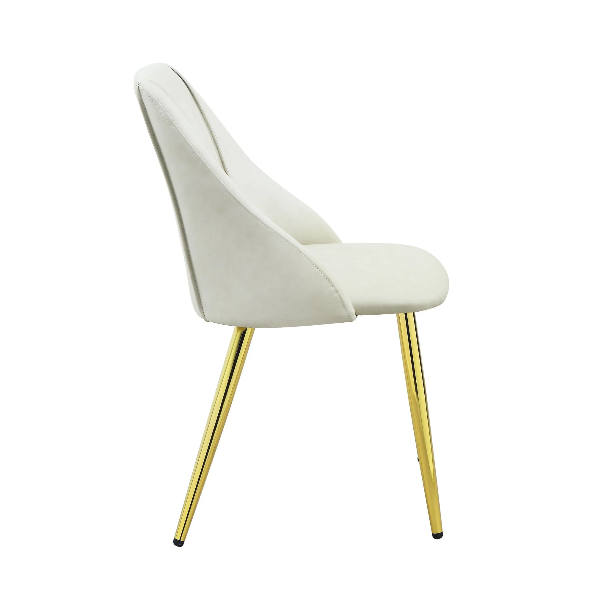 Gaines - Synthetic Leather Side Chair (Set of 2) - White - Image 5