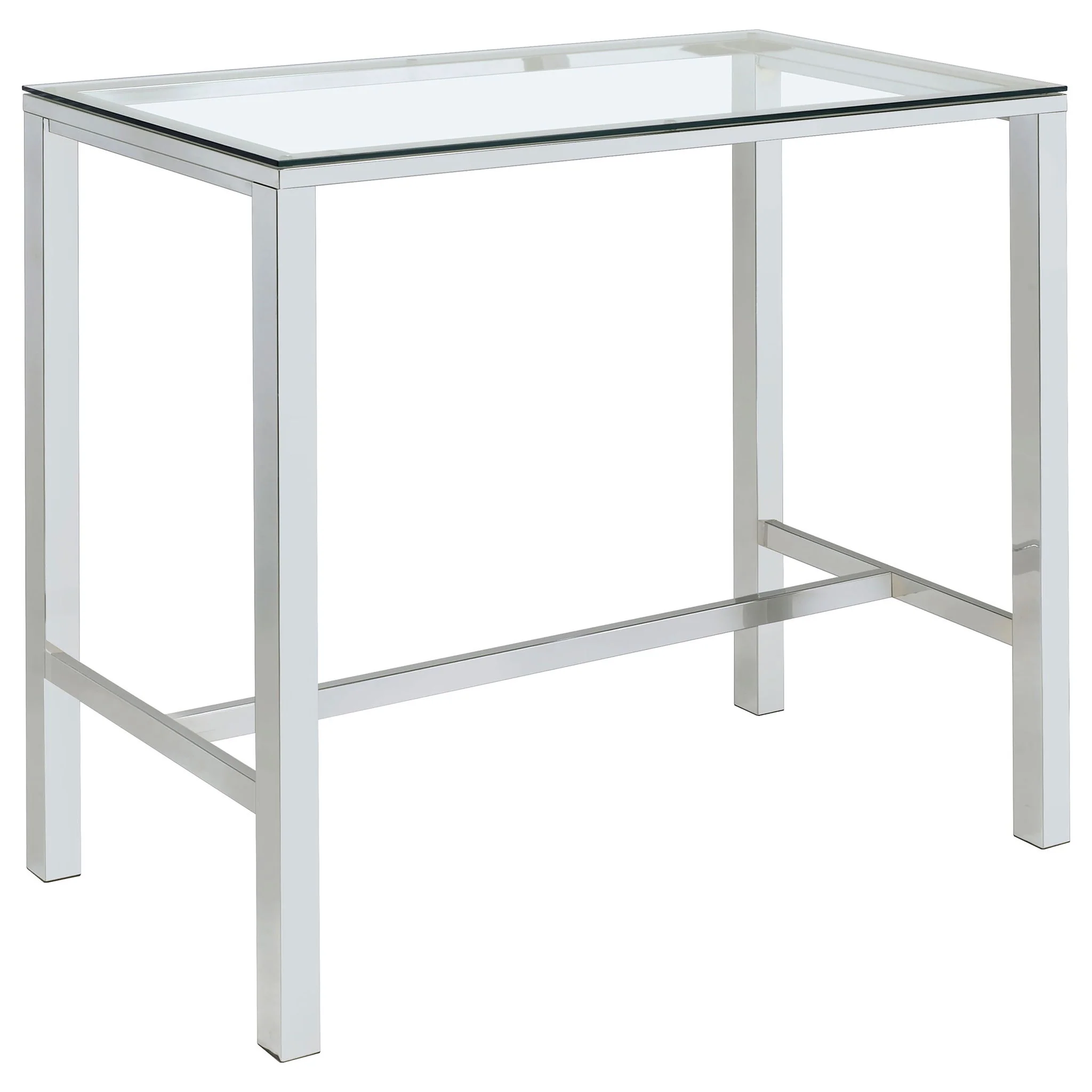 Garbo - 5 Piece Bar Set With Stools - Chrome - Image 3