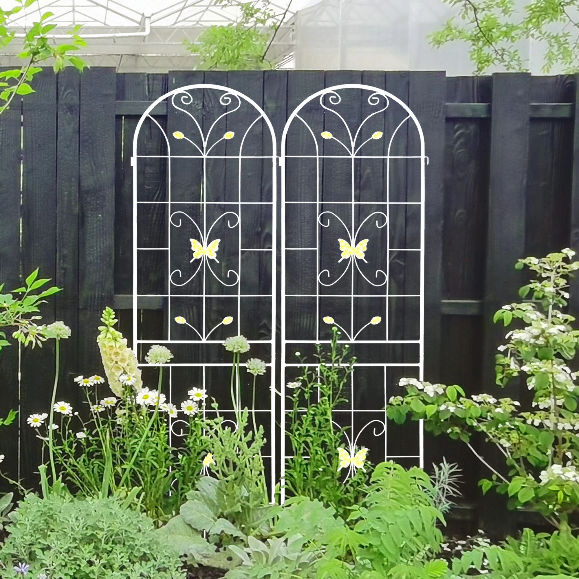 Garden Metal Trellis Rustproof Trellis For Climbing Plants Outdoor Flower Support - Image 15