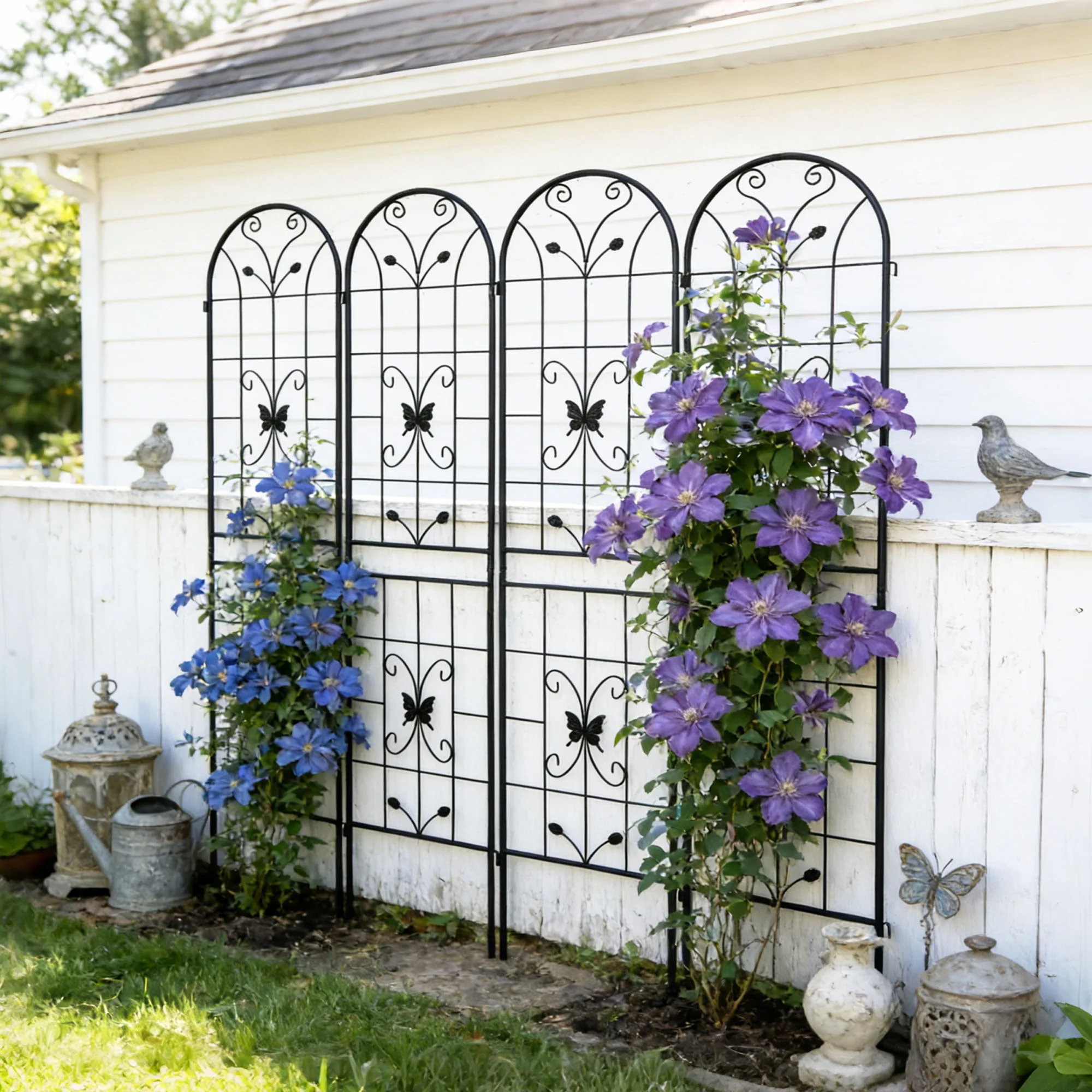 Garden Metal Trellis Rustproof Trellis For Climbing Plants Outdoor Flower Support - Image 9