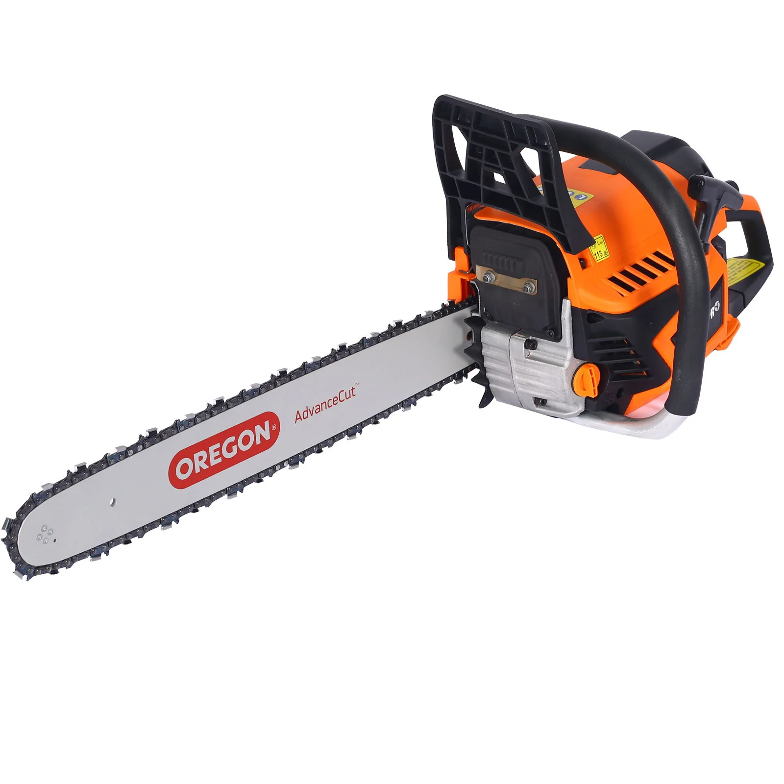 Gasoline Chainsaw 20" 52Cc For Tree And Wood Cutting - Orange - Image 2