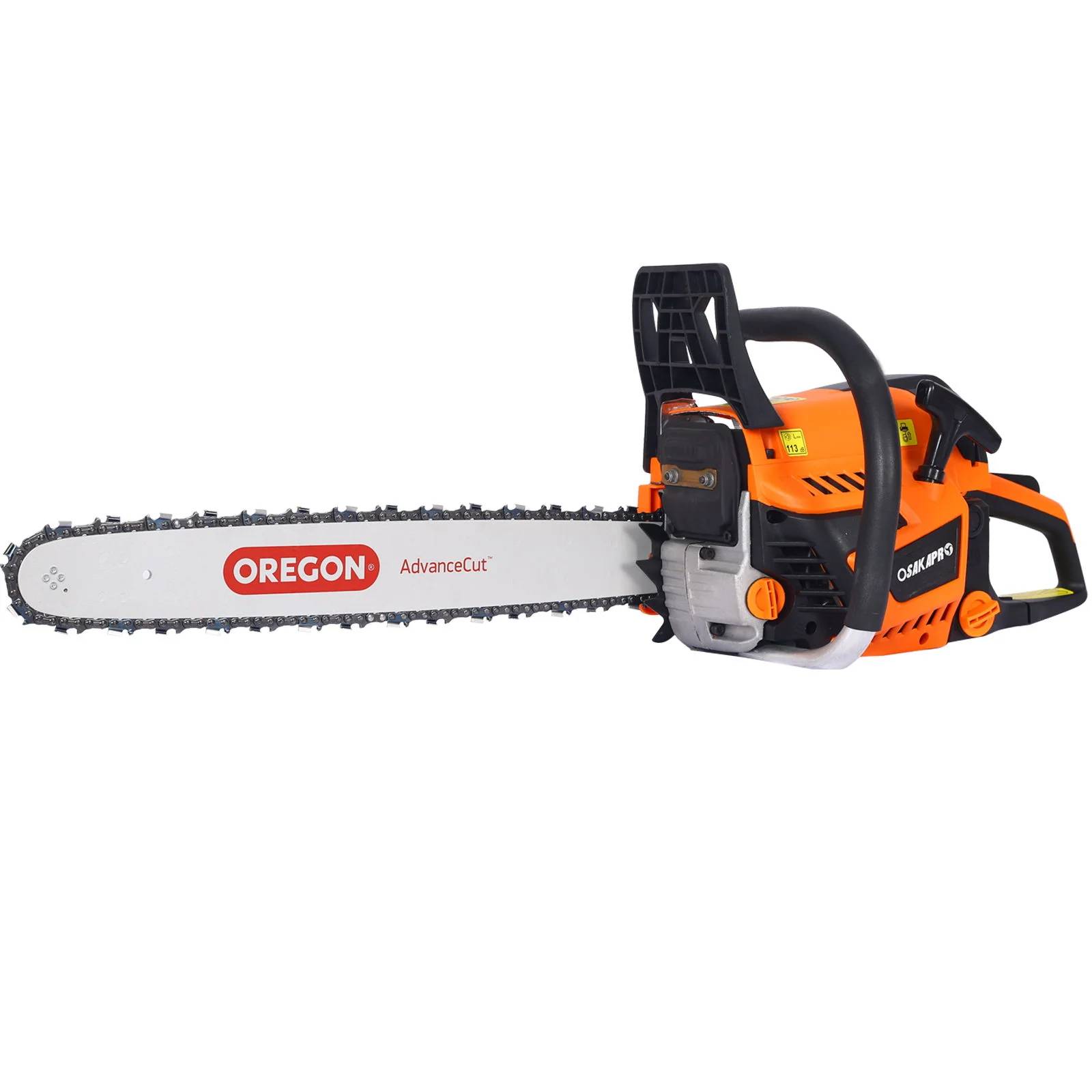 Gasoline Chainsaw 20" 52Cc For Tree And Wood Cutting - Orange - Image 9