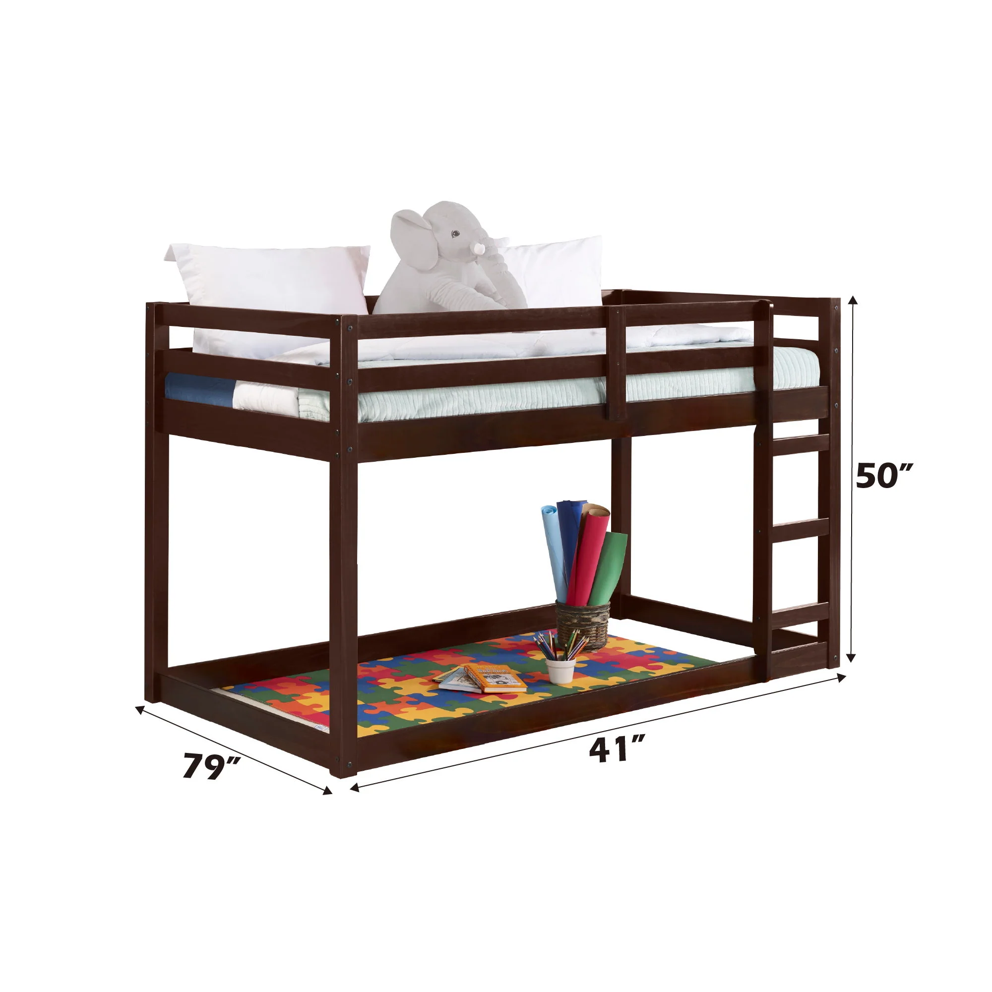 Gaston - Twin Loft Bed - Espresso - Image 4
