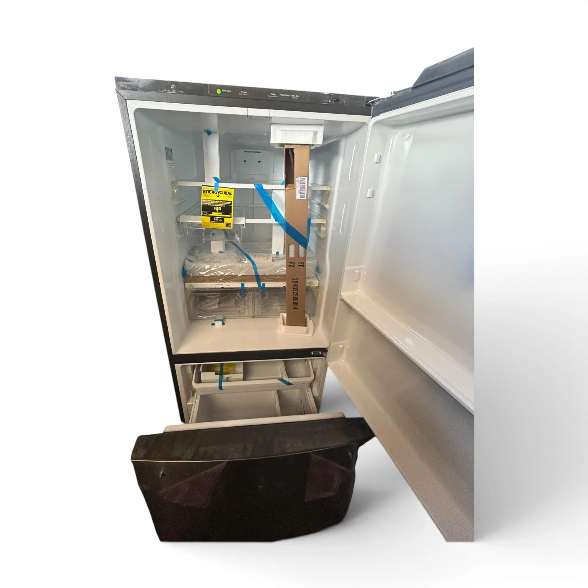 GE 24.8 cu. ft. Bottom Freezer Refrigerator in Fingerprint Resistant Stainless Steel - Image 2