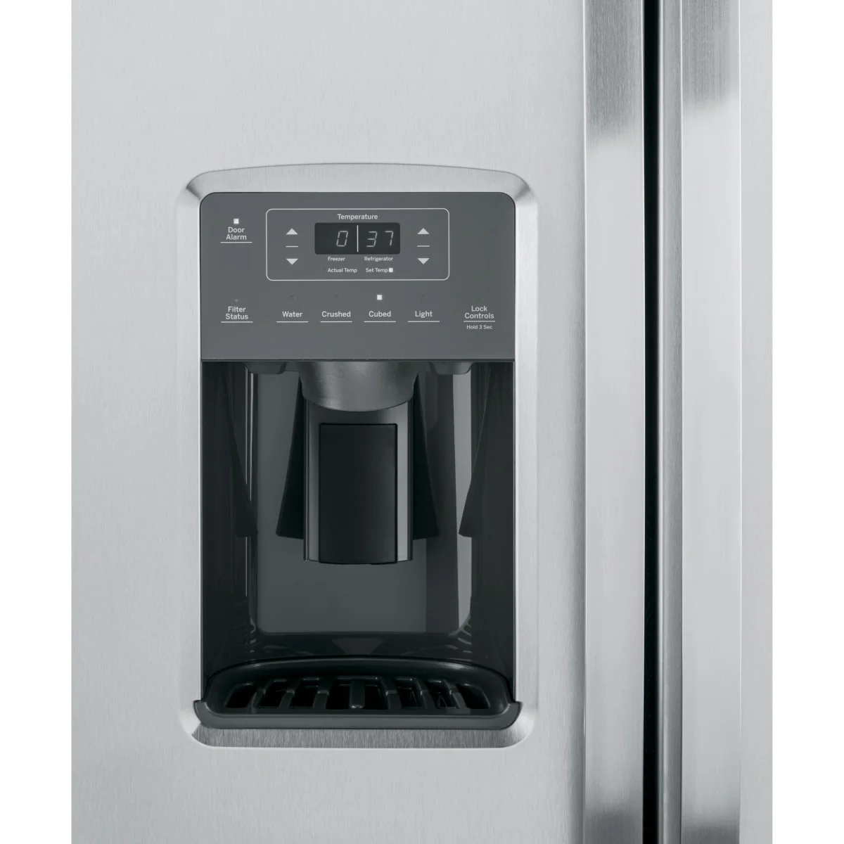GE 25.3 cu. ft. Side-By-Side Refrigerator in Fingerprint Resistant Stainless Steel - Image 11