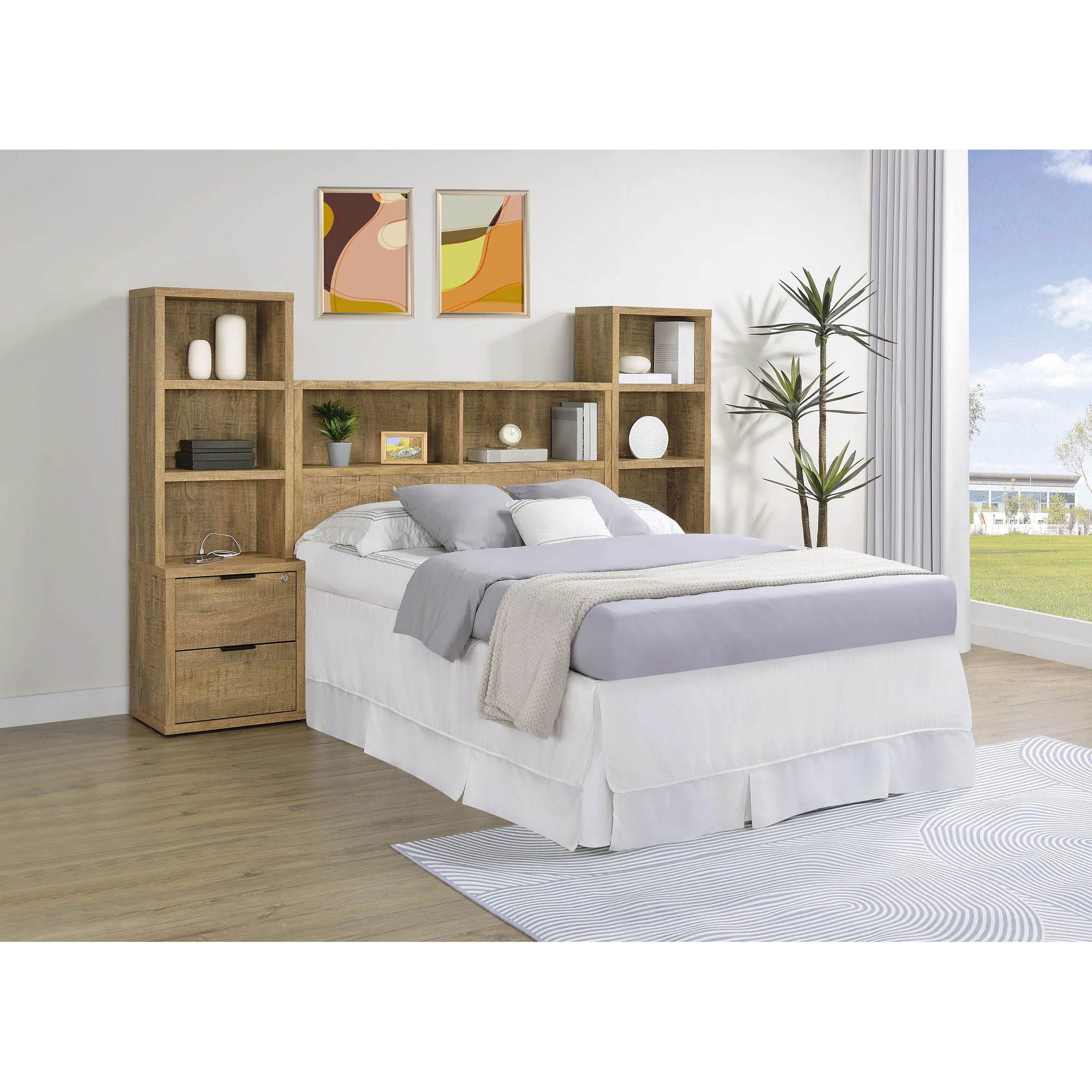 Geary - 3 Piece Bedroom Set With Bookcase Headboard - Image 15