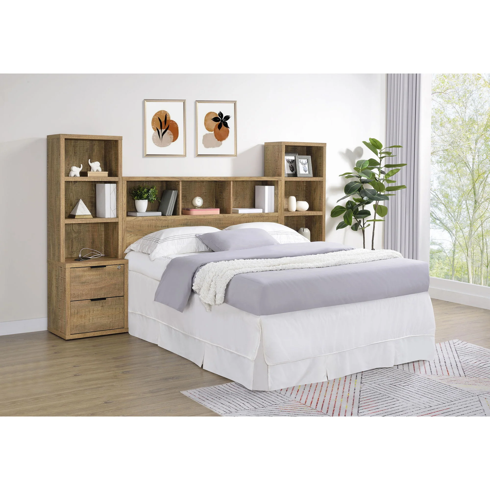 Geary - 3 Piece Bedroom Set With Bookcase Headboard - Image 34