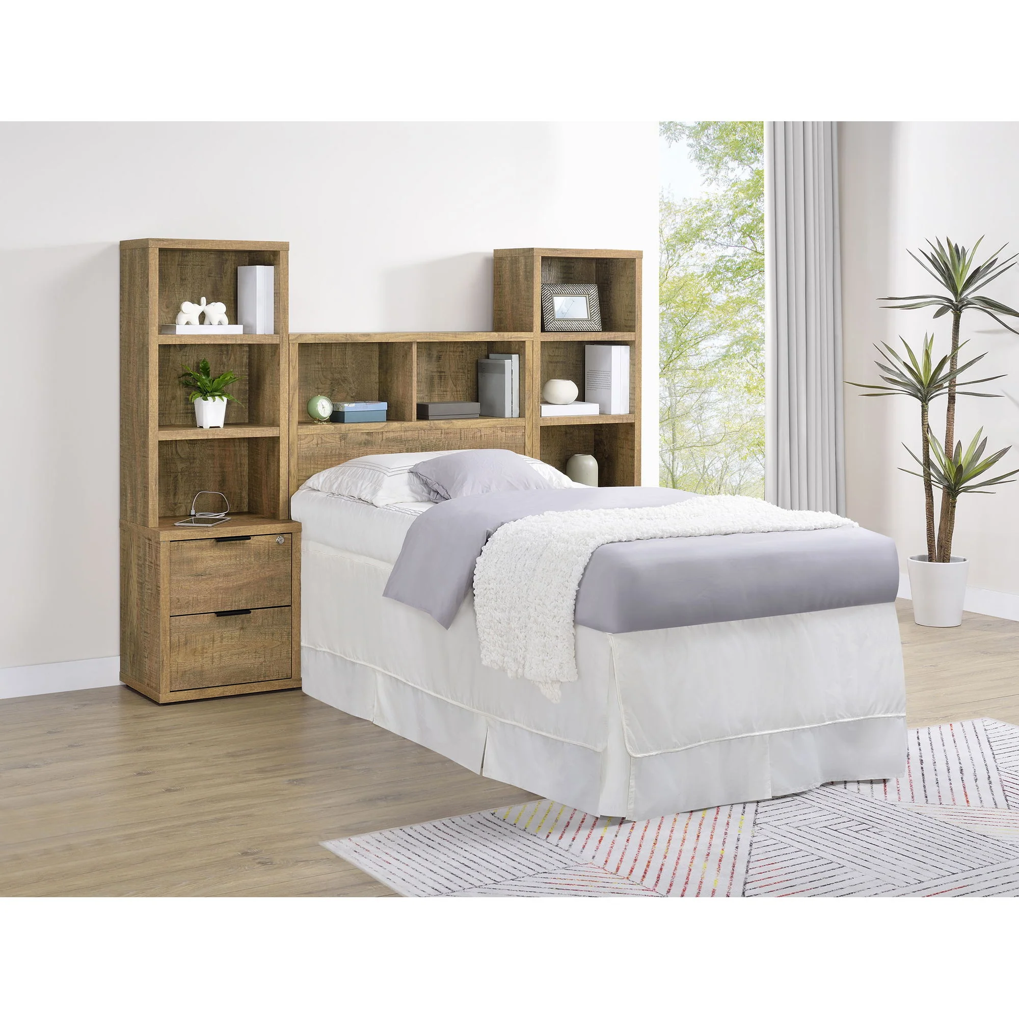 Geary - 3 Piece Bedroom Set With Bookcase Headboard - Image 46
