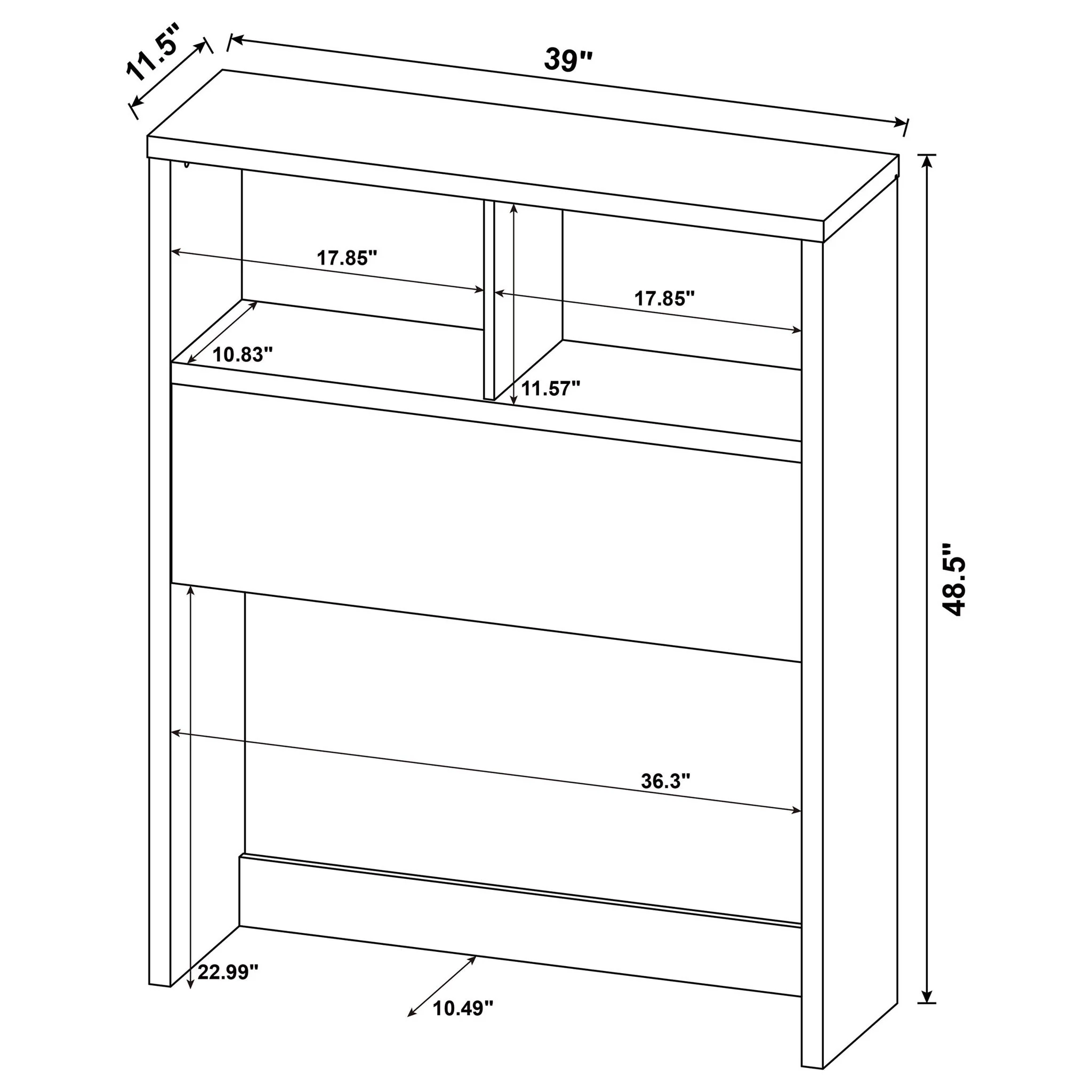 Geary - 3 Piece Bedroom Set With Bookcase Headboard - Image 54