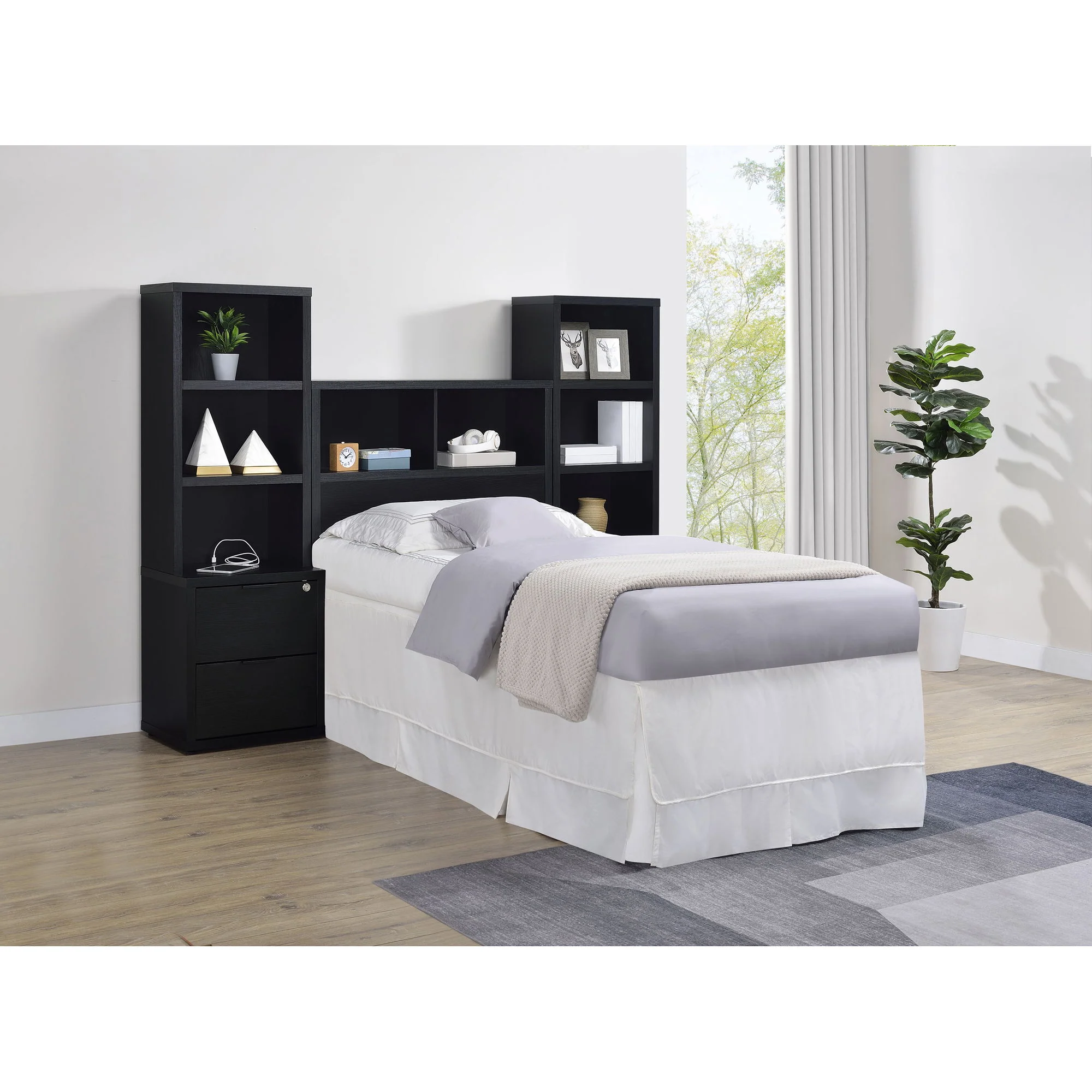 Geary - 3 Piece Bedroom Set With Bookcase Headboard - Image 55