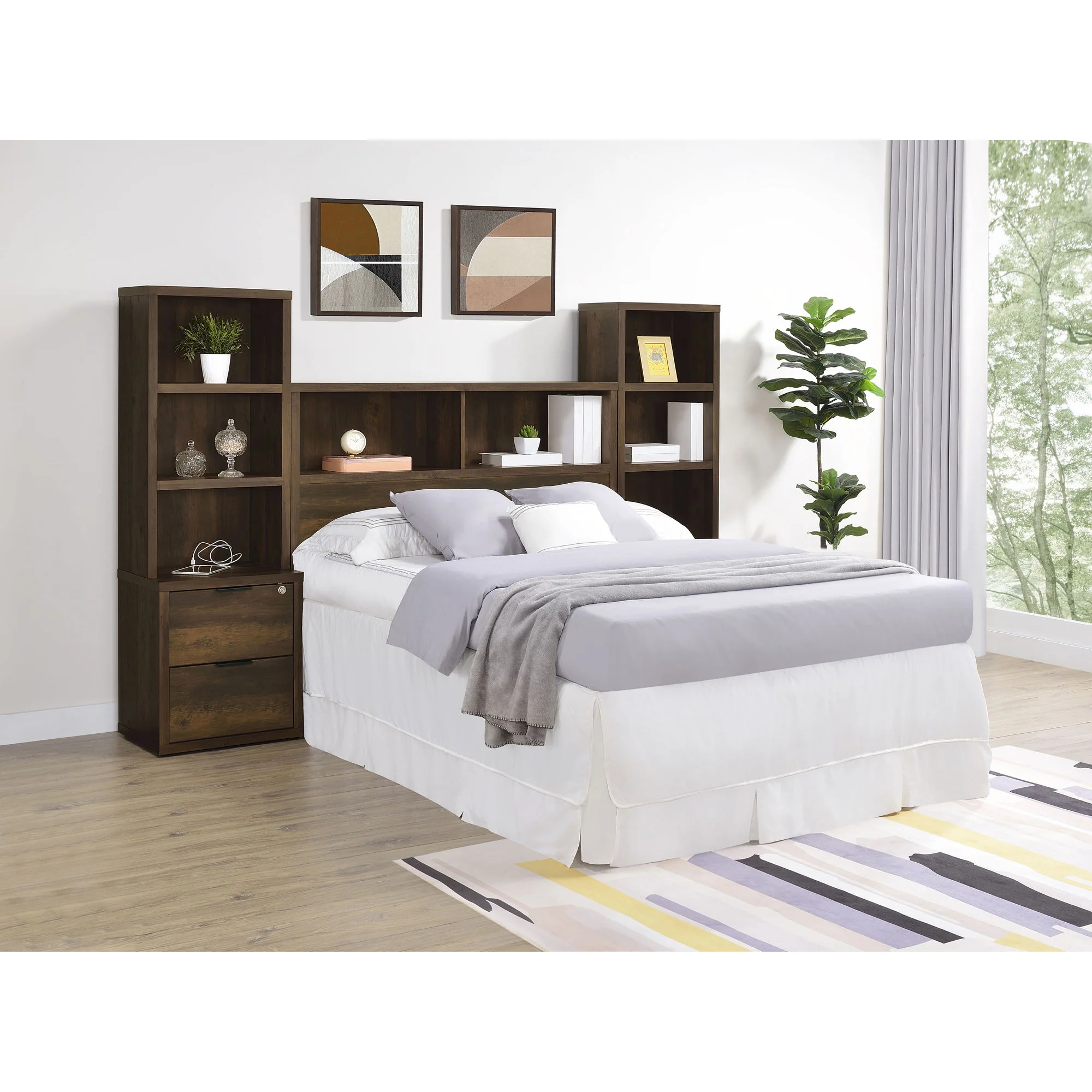 Geary - 3 Piece Bedroom Set With Bookcase Headboard - Image 57