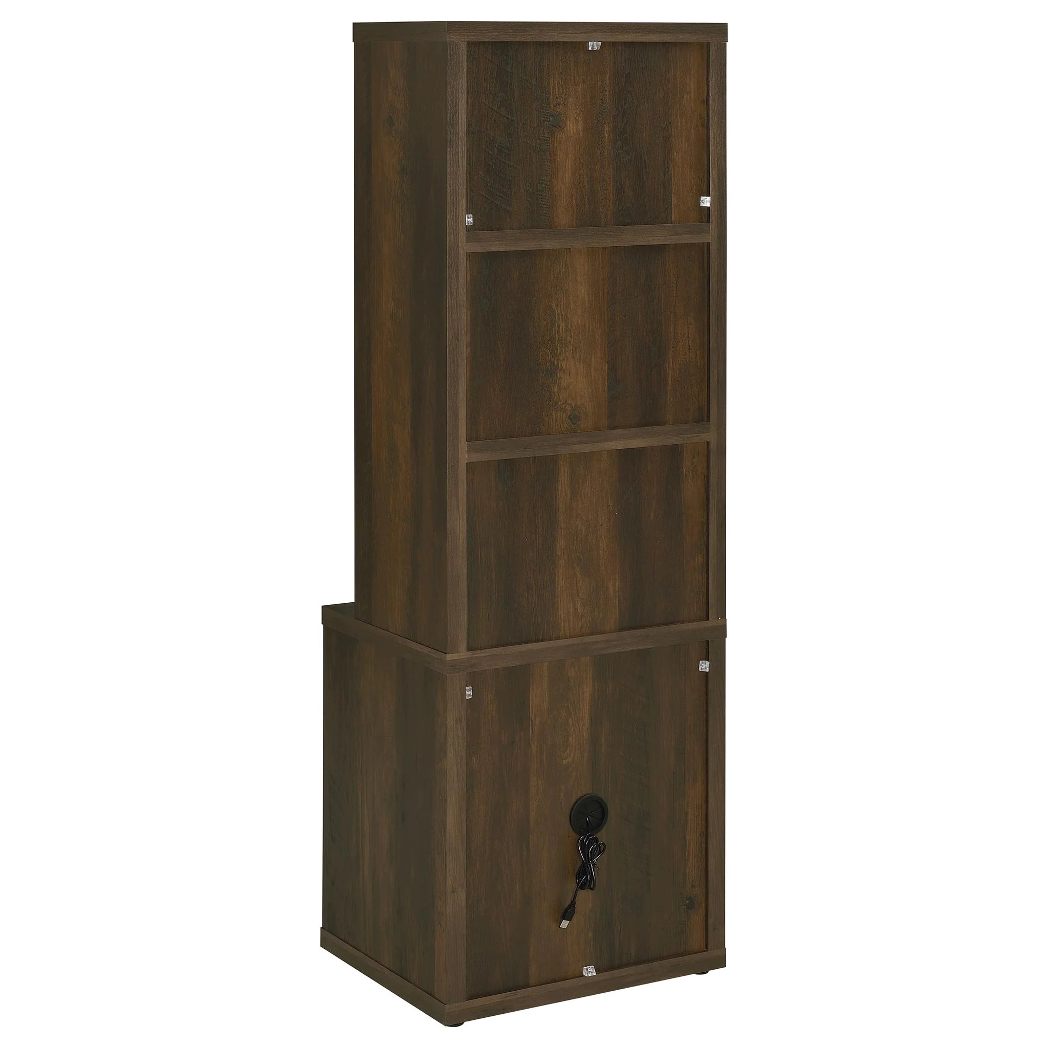 Geary - 3 Shelf Bookcase With USB Charging And Lockable Top Drawer - Image 7