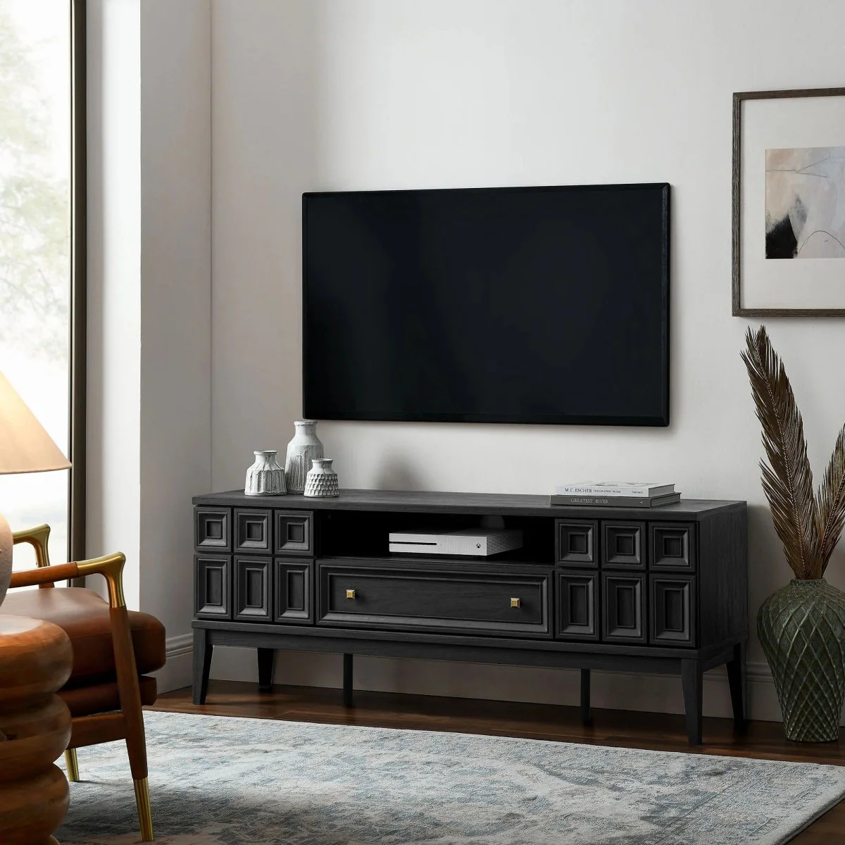 Geometric Panel TV Stand 59 Inch - Image 9