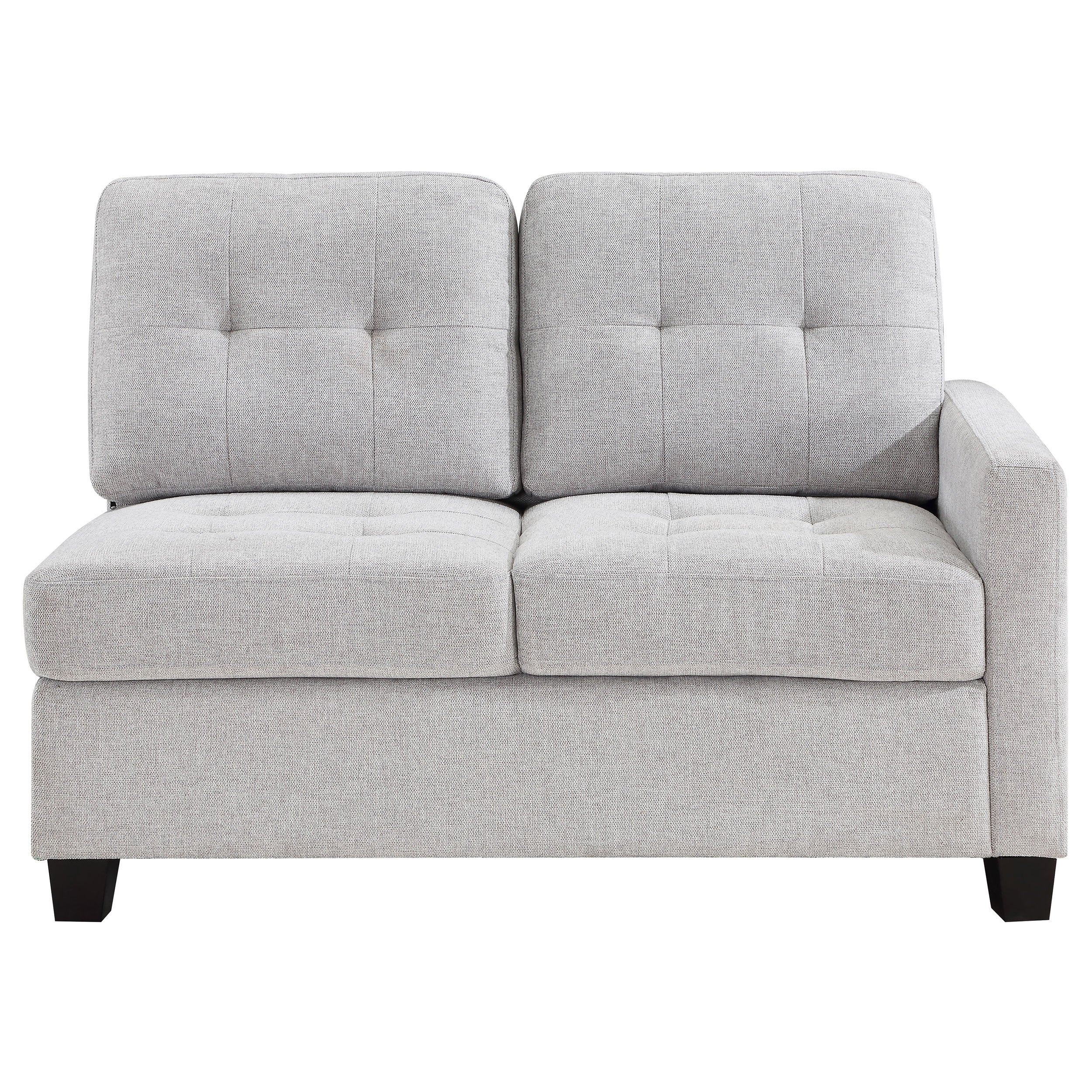 Georgina Upholstered RAF Loveseat - Beige - Image 4