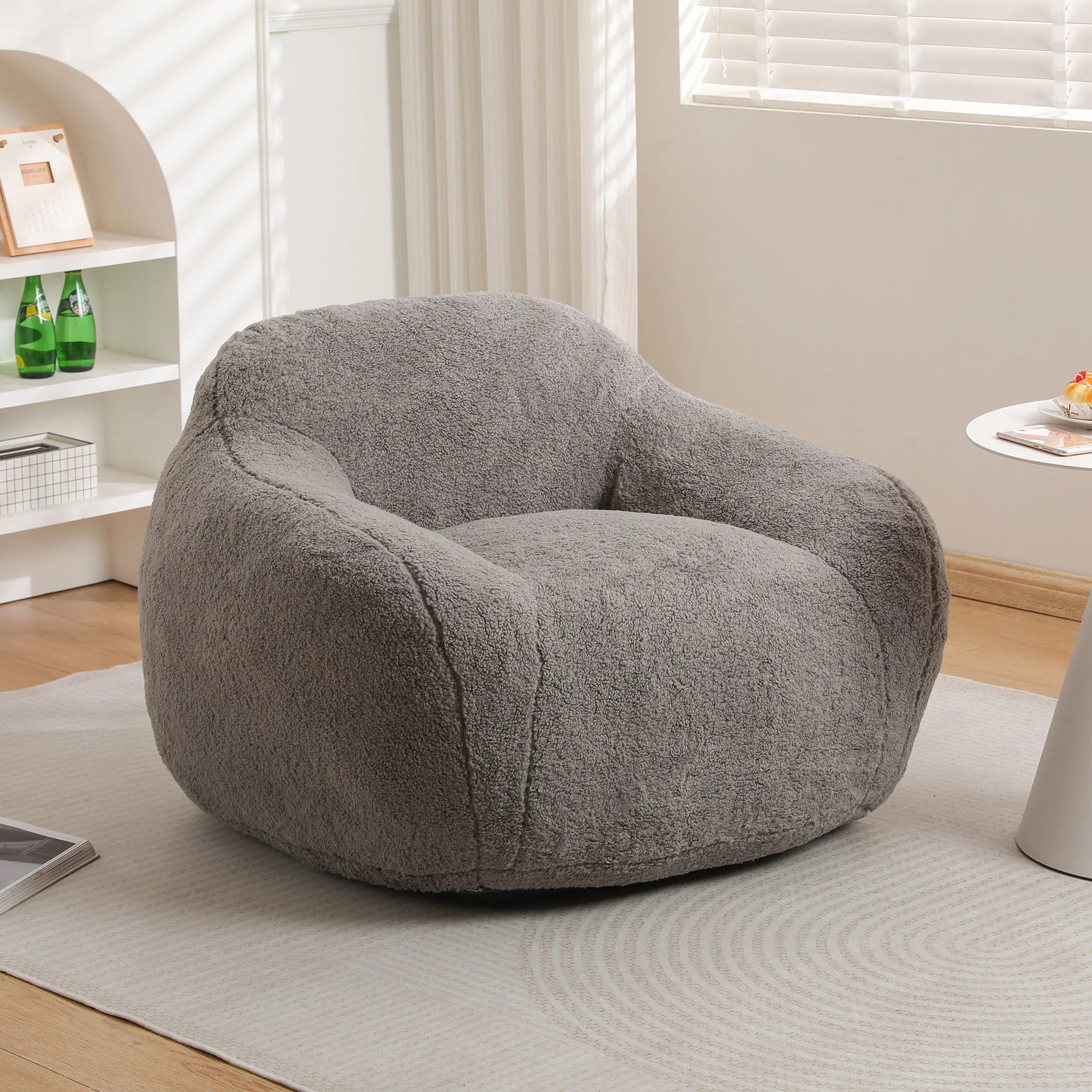 Giant Bean Bag Chair, Spacious Memory Foam With Armrests - Image 23