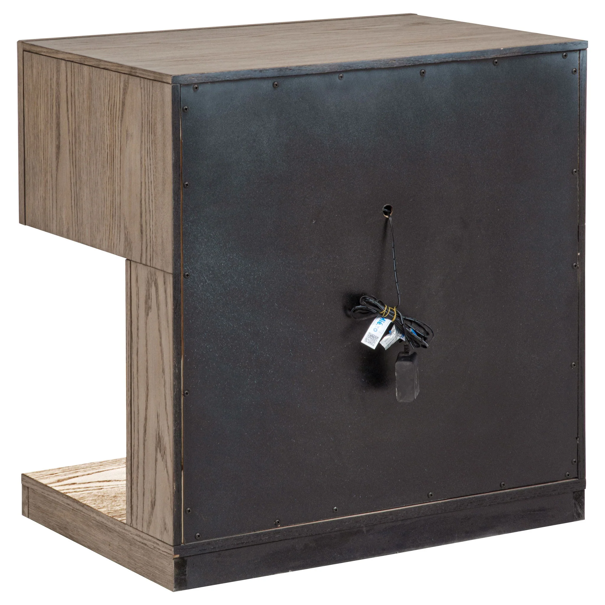 Gibbons - 1 Drawer Nightstand With LED Light - Brown - Image 3