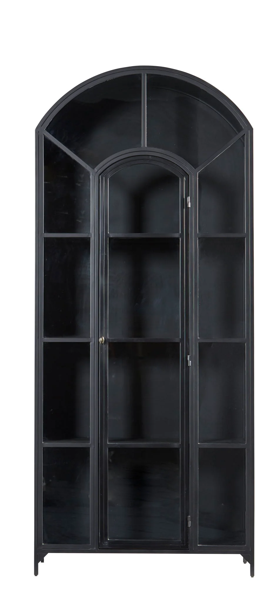 Gilborne - Arched Iron Cabinet - Black - Image 3
