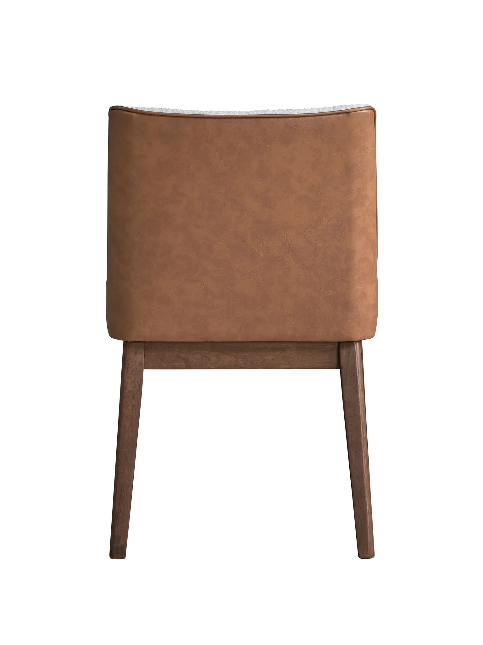 Ginny - Boucle Velvet Side Chair (Set of 2) - Walnut - Image 4