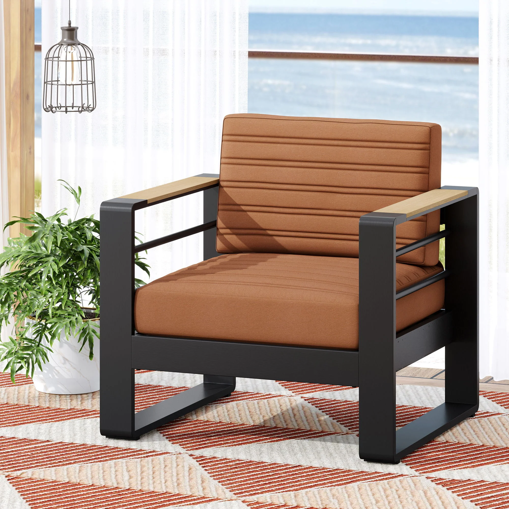 Giovanna - Club Chair Set With Aluminum Frame - Image 19