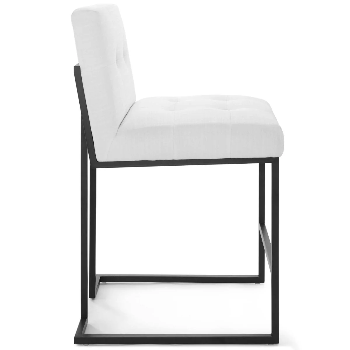 Glam Deco Biscuit Tufted Fabric Counter Stool - Image 13