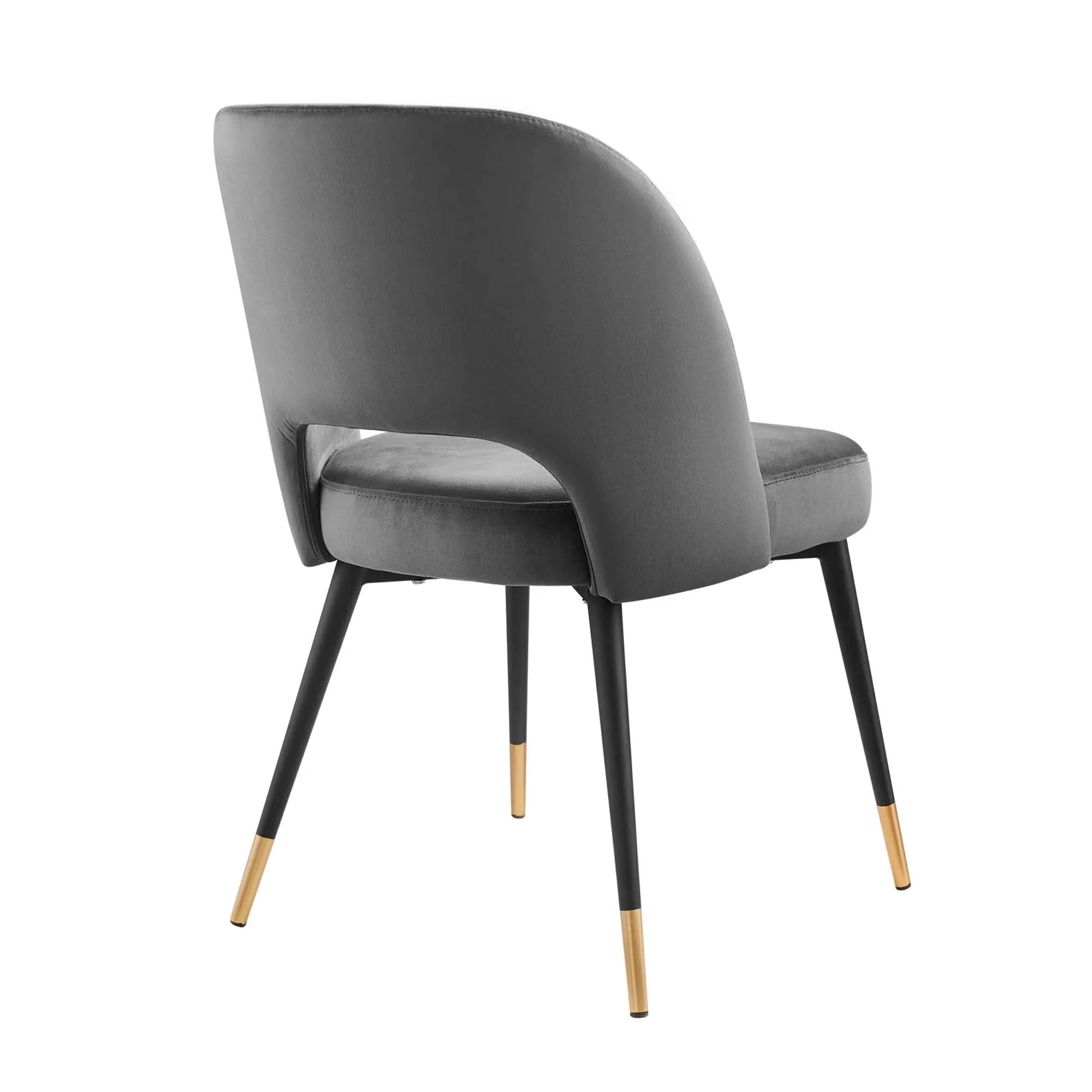 Glam Deco Performance Velvet Dining Side Chair - Image 12