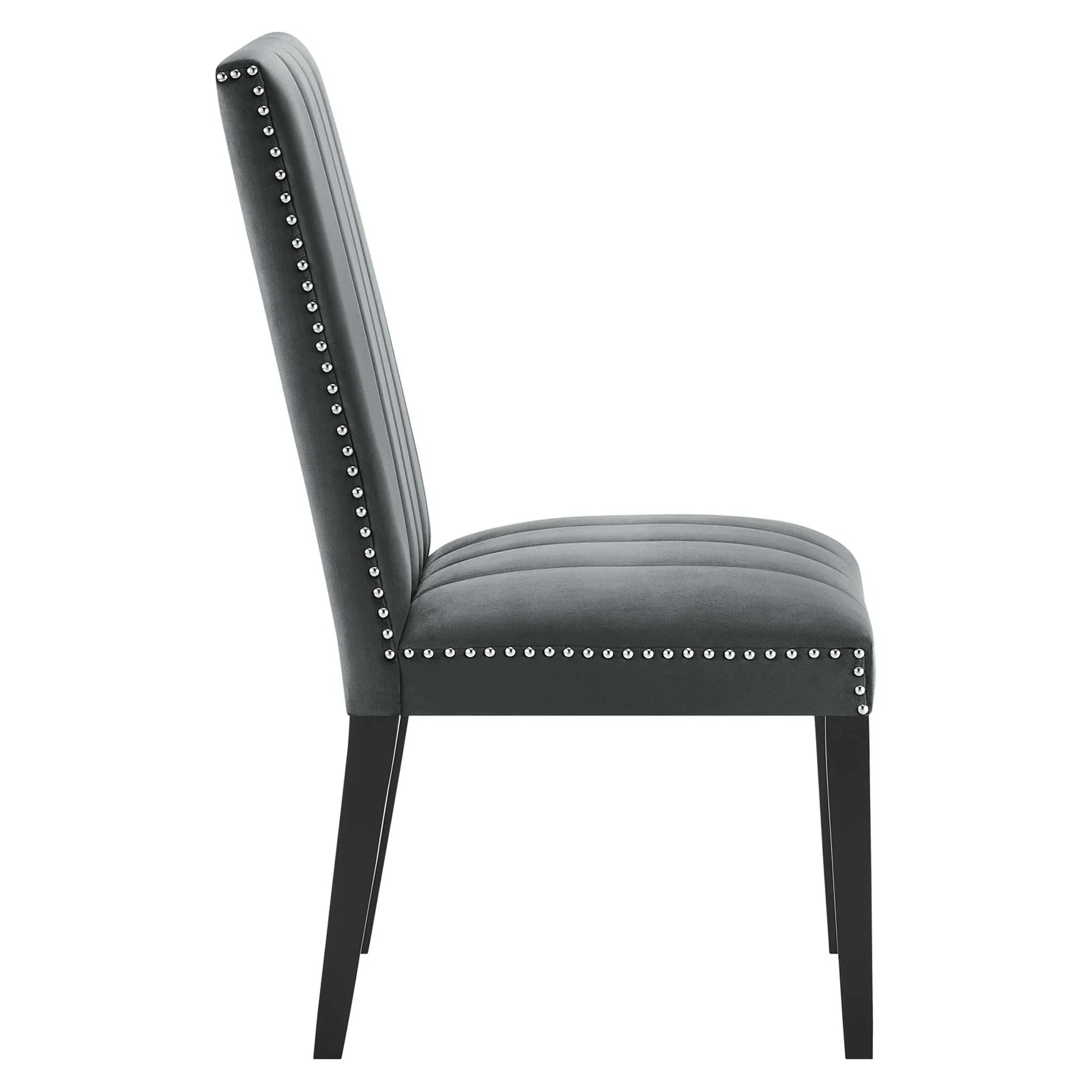 Glam Deco Performance Velvet Dining Side Chairs Set of 2 - Image 3