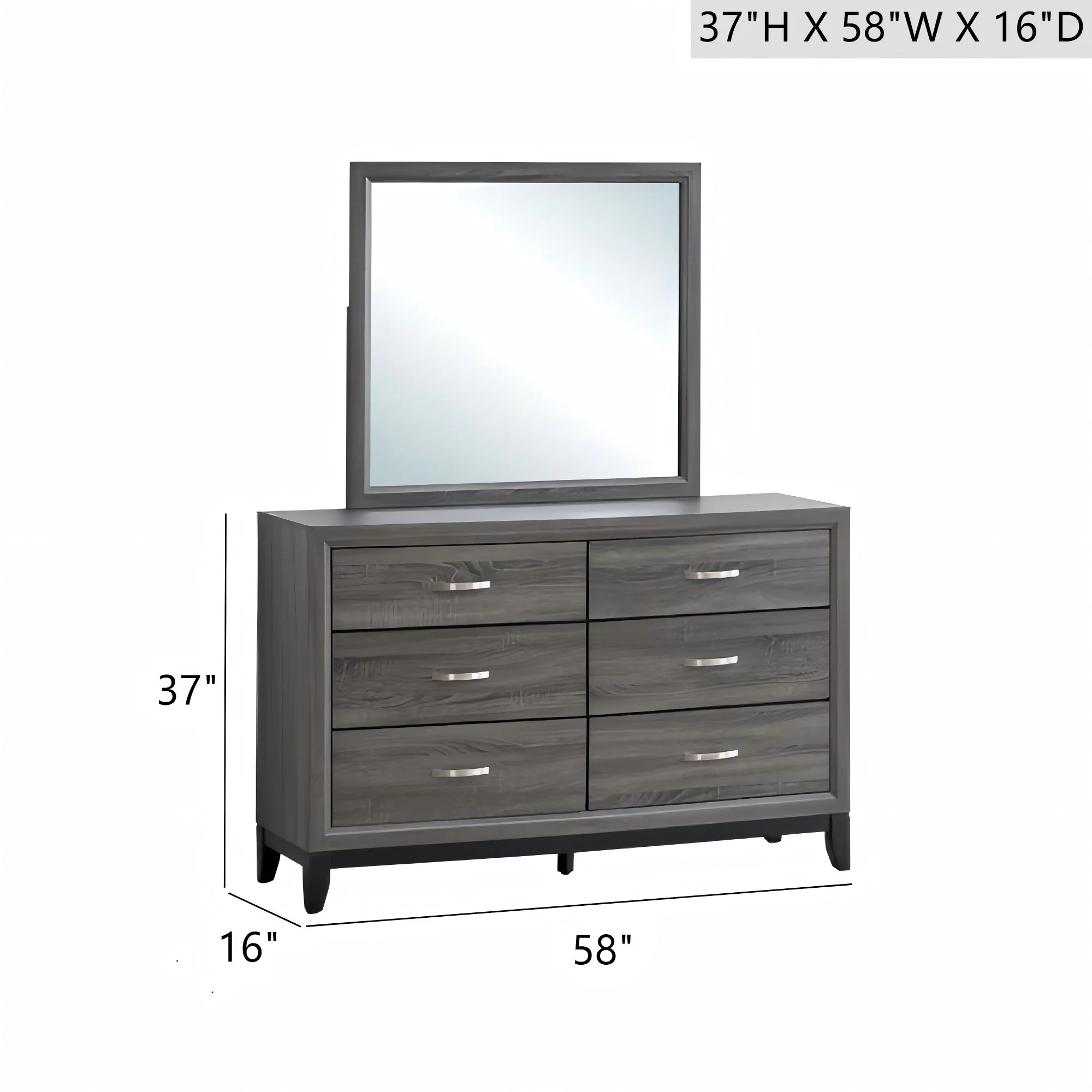 Glasgow - Dresser With 6 Drawers - Image 5