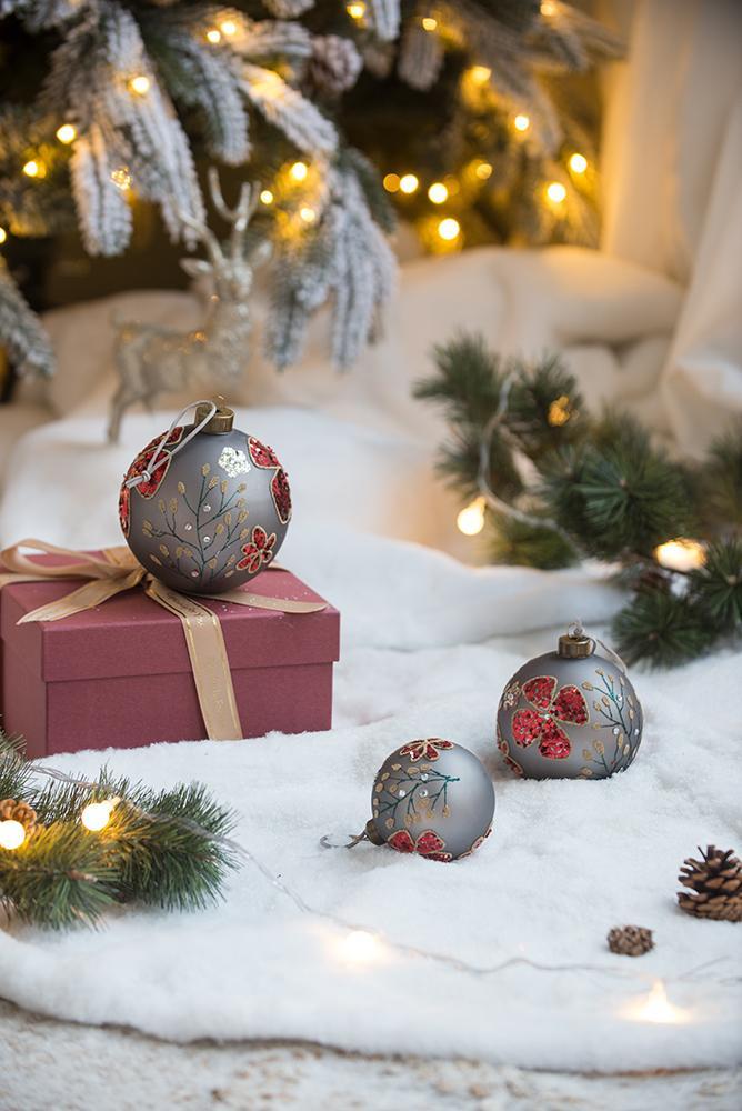 Glass Decorative Hanging Ball Christmas Tree Ornaments For Holiday Party Decorations - Image 4