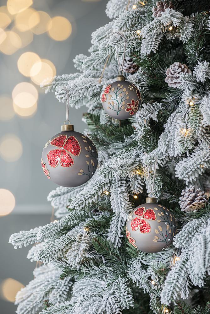 Glass Decorative Hanging Ball Christmas Tree Ornaments For Holiday Party Decorations - Image 9