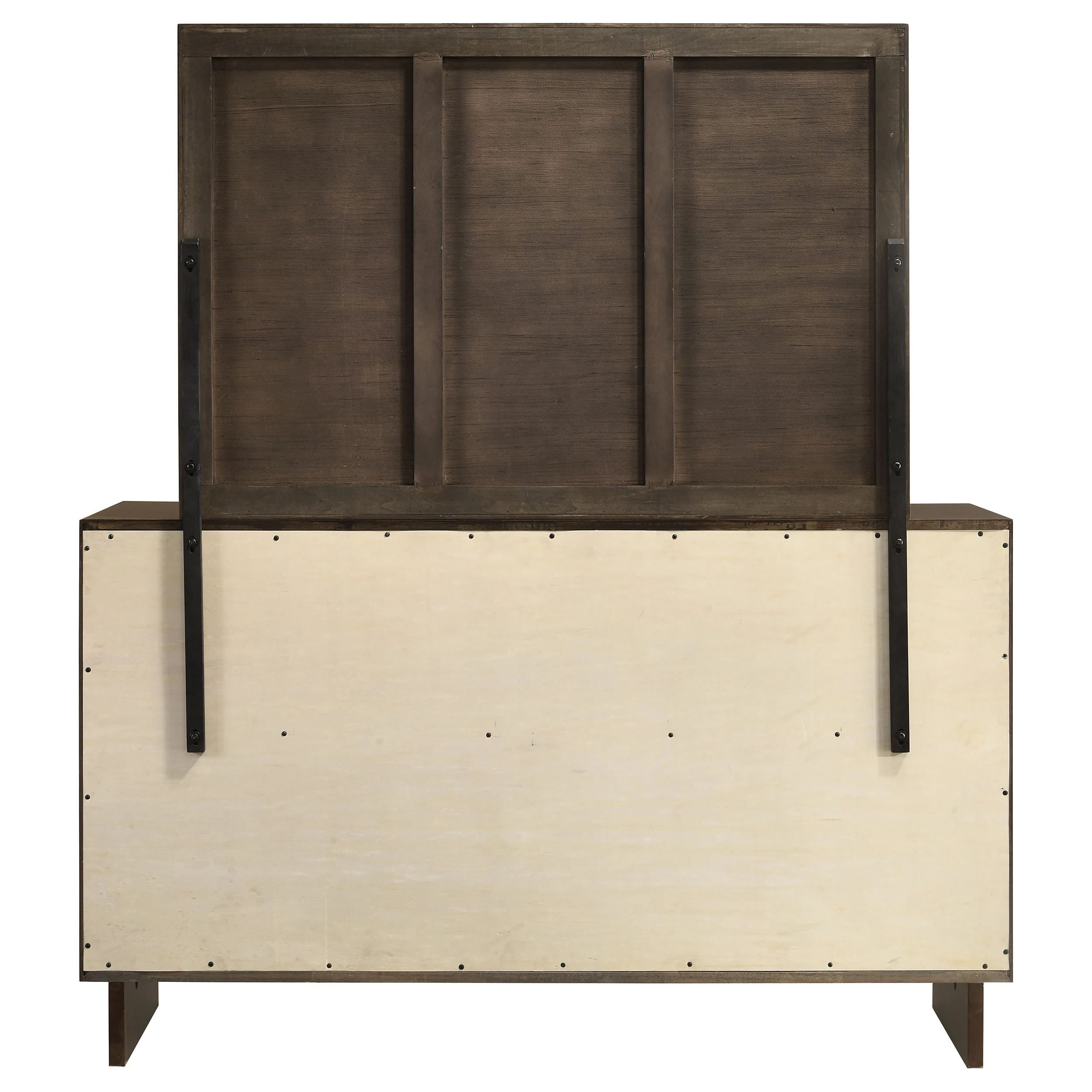 Glenwood 6-Drawer Dresser with Mirror in Warm Brown - Image 7