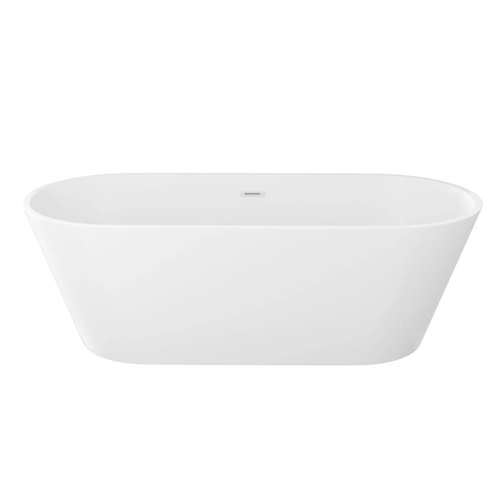 Gloss Freestanding Bathtub With Drain, Stand Alone Soaking Tub - Image 12