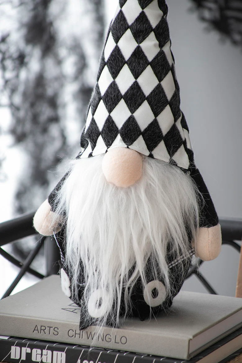 Gnome Decor, For Halloween Decor - Black / White - Image 6