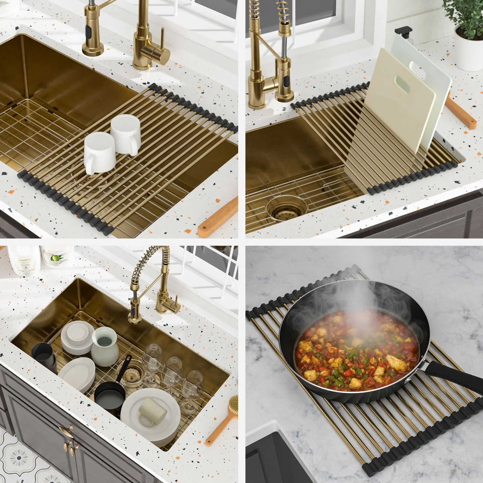 Finish Undermount Stainless Steel Kitchen Sink 32" X 19" 16 Gauge Deep Single Bowl - Image 6