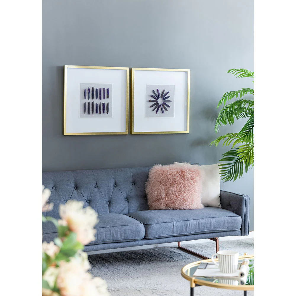 Grace Purple Agate Shadow Boxes Wall Art (Set of 2) - Multicolor - Image 7
