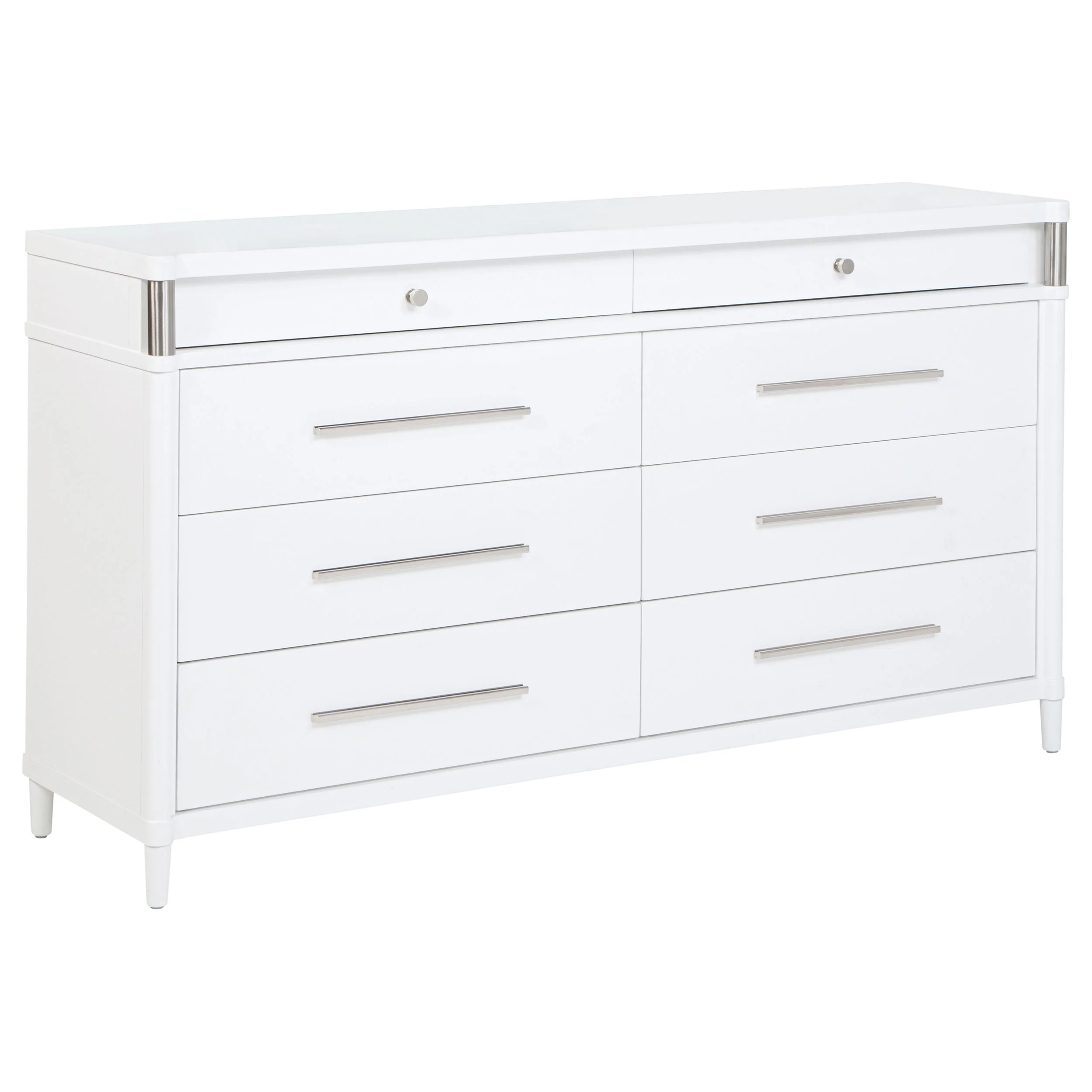 Gracemont 8-Drawer Bedroom Dresser Cabinet White
