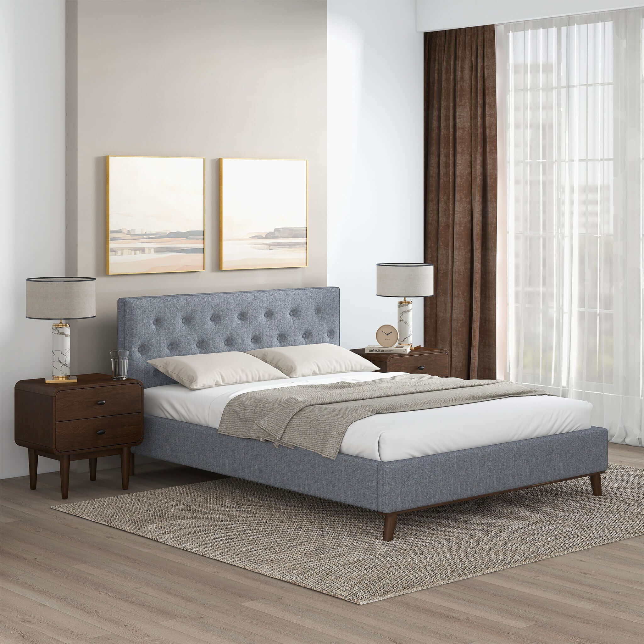 Graceville - Elegant Design Platform Bed - Image 2