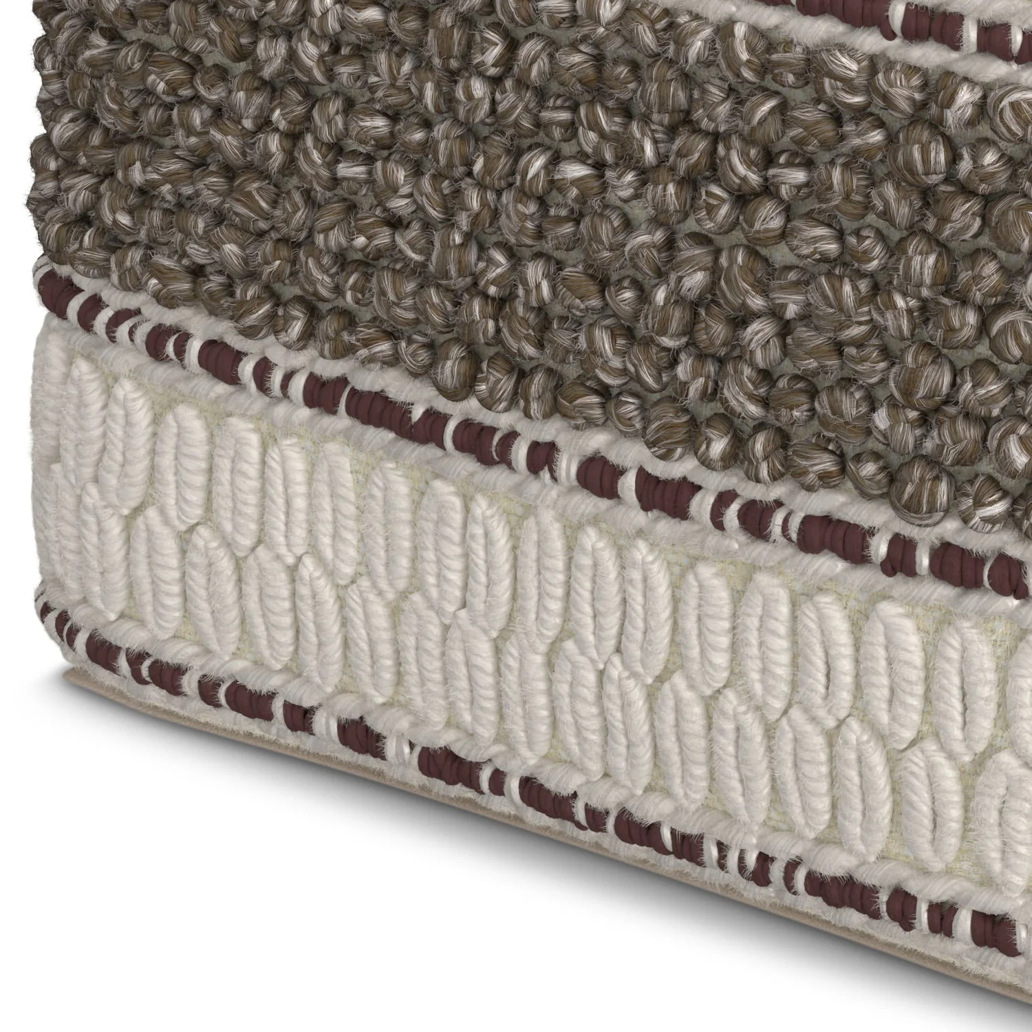 Grady - Handcrafted Square Pouf - Image 27